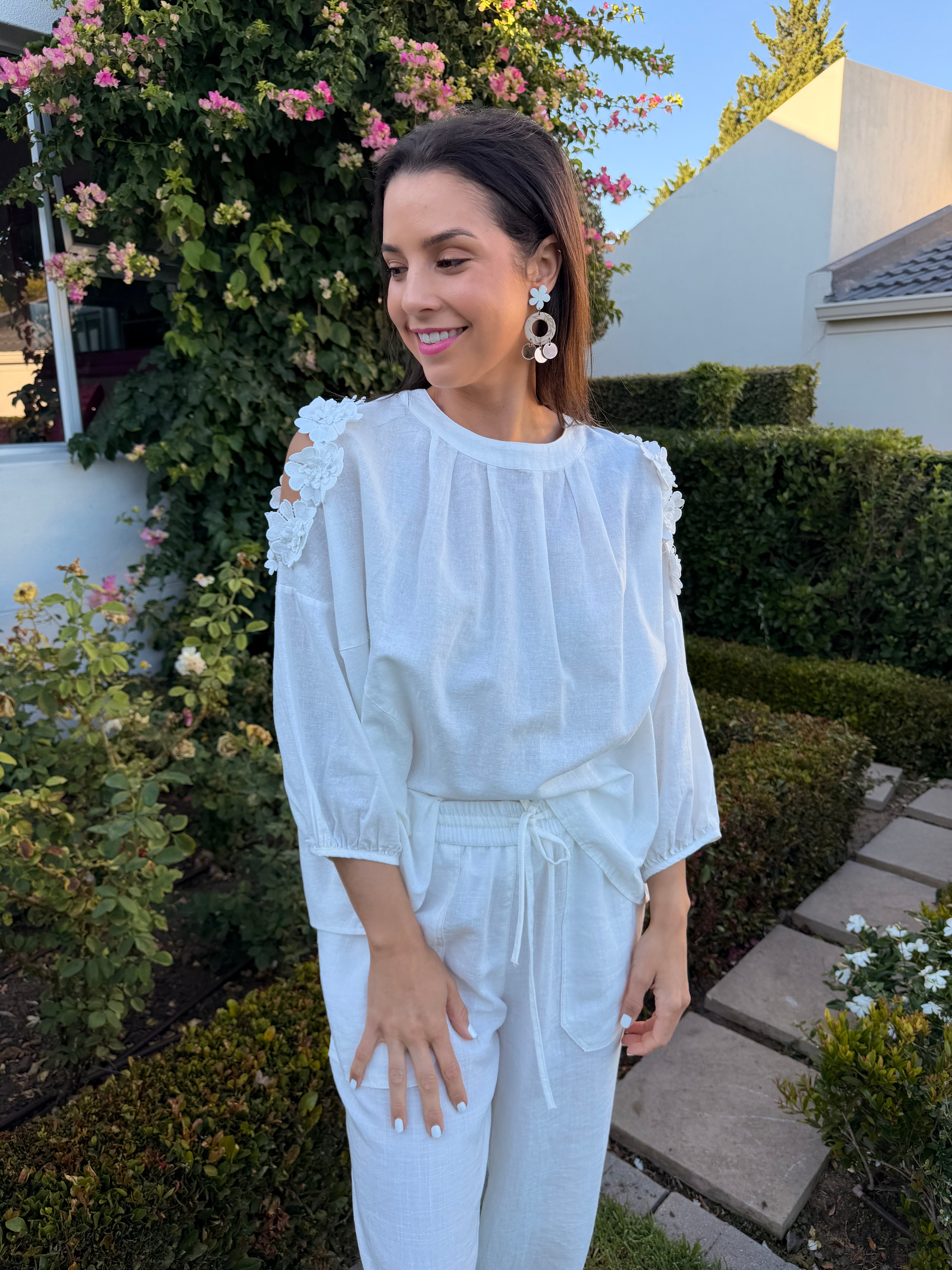 Christine Italian blouse - White