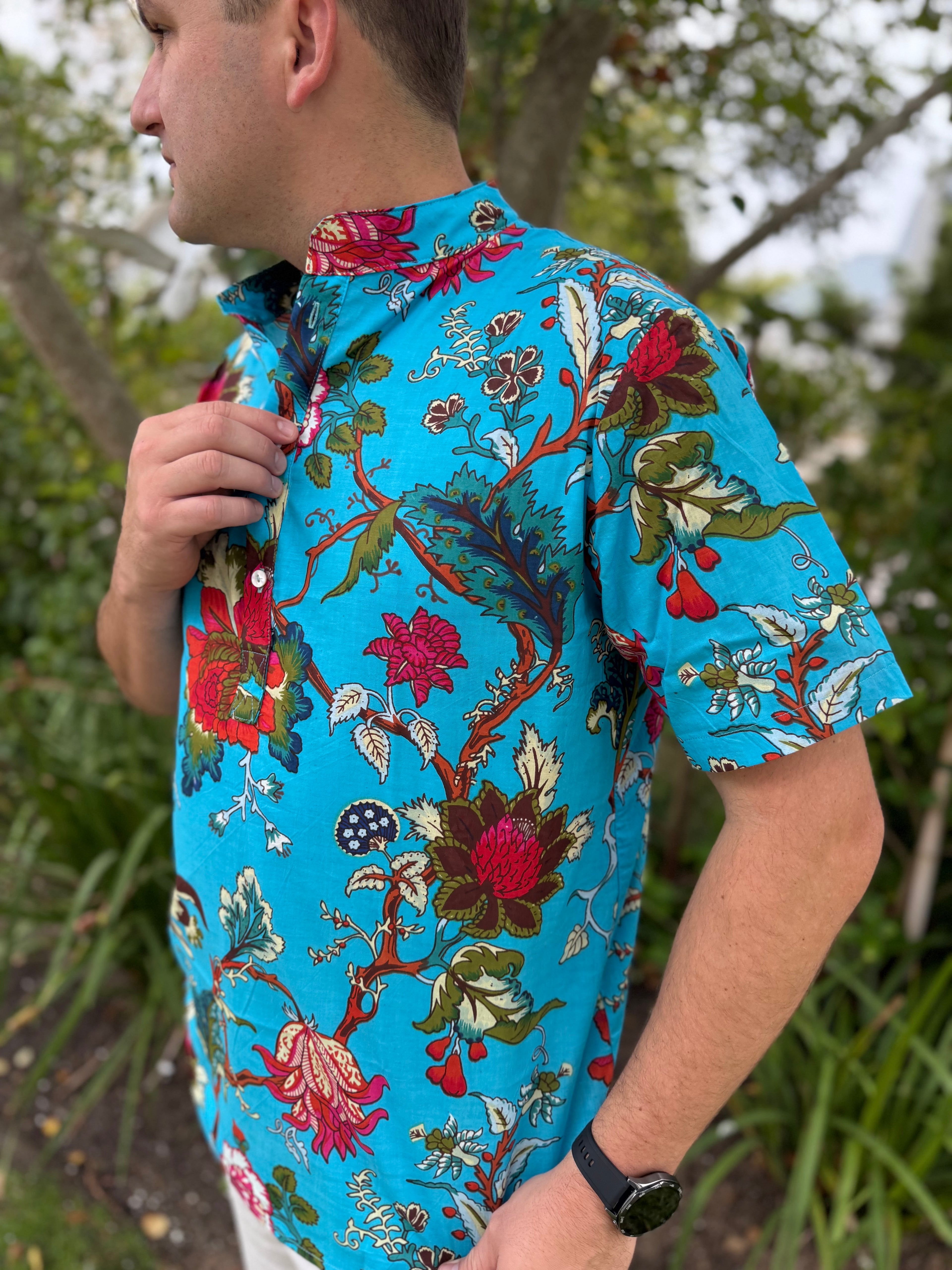 Ruan shirt - Blue floral