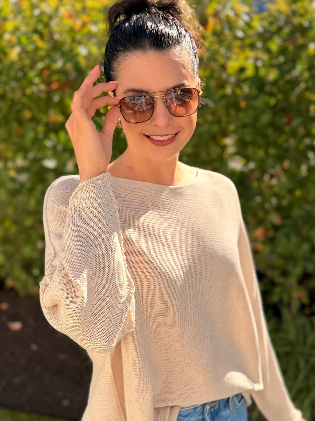 Italian cotton knit - Beige