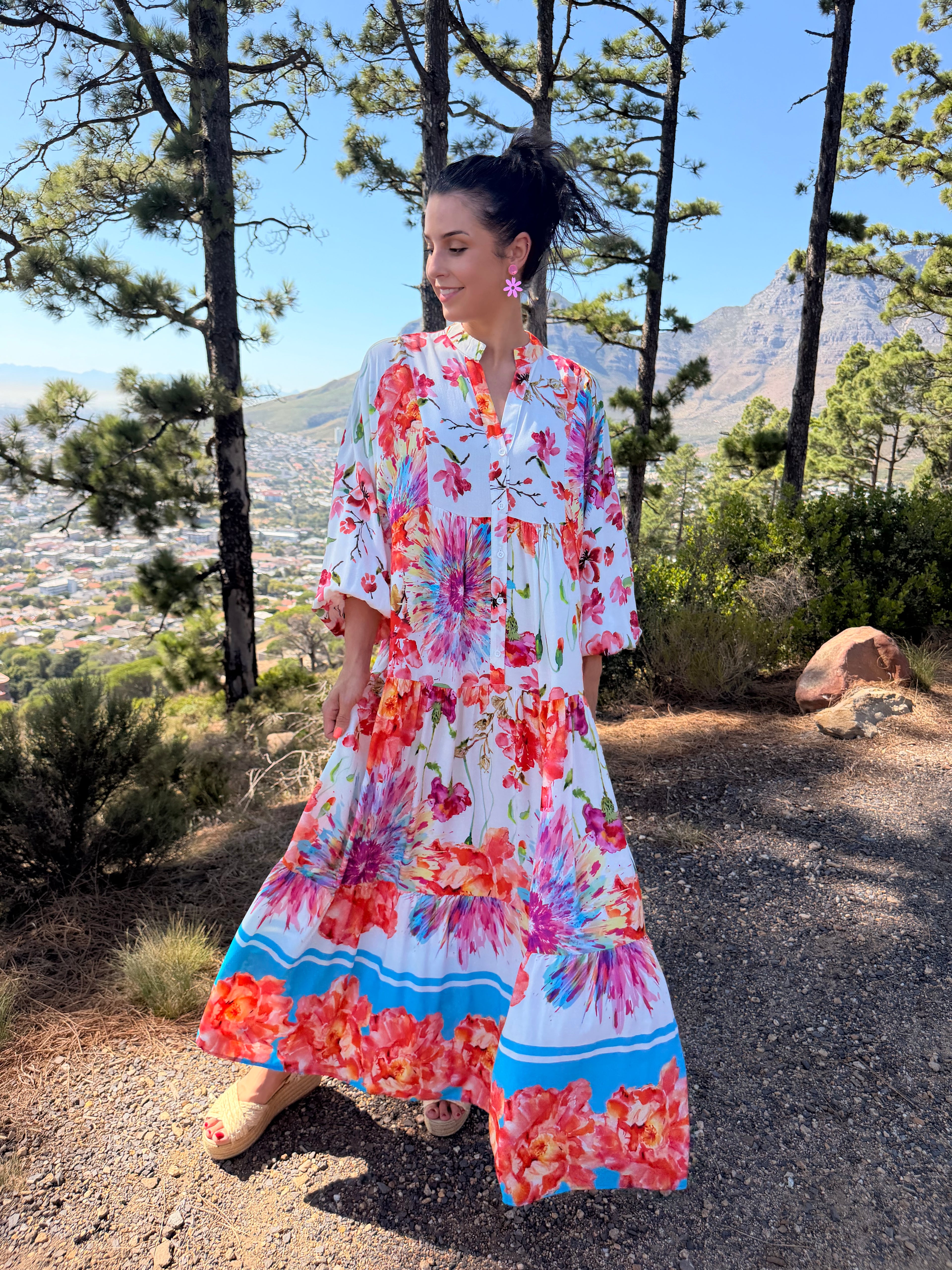 Jenna dress- Corral floral