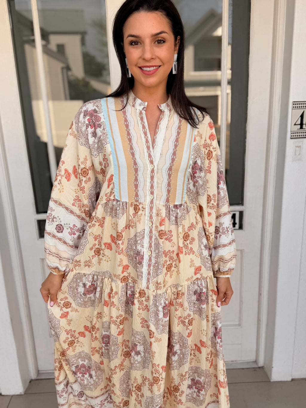 Jenna dress - Beige queen