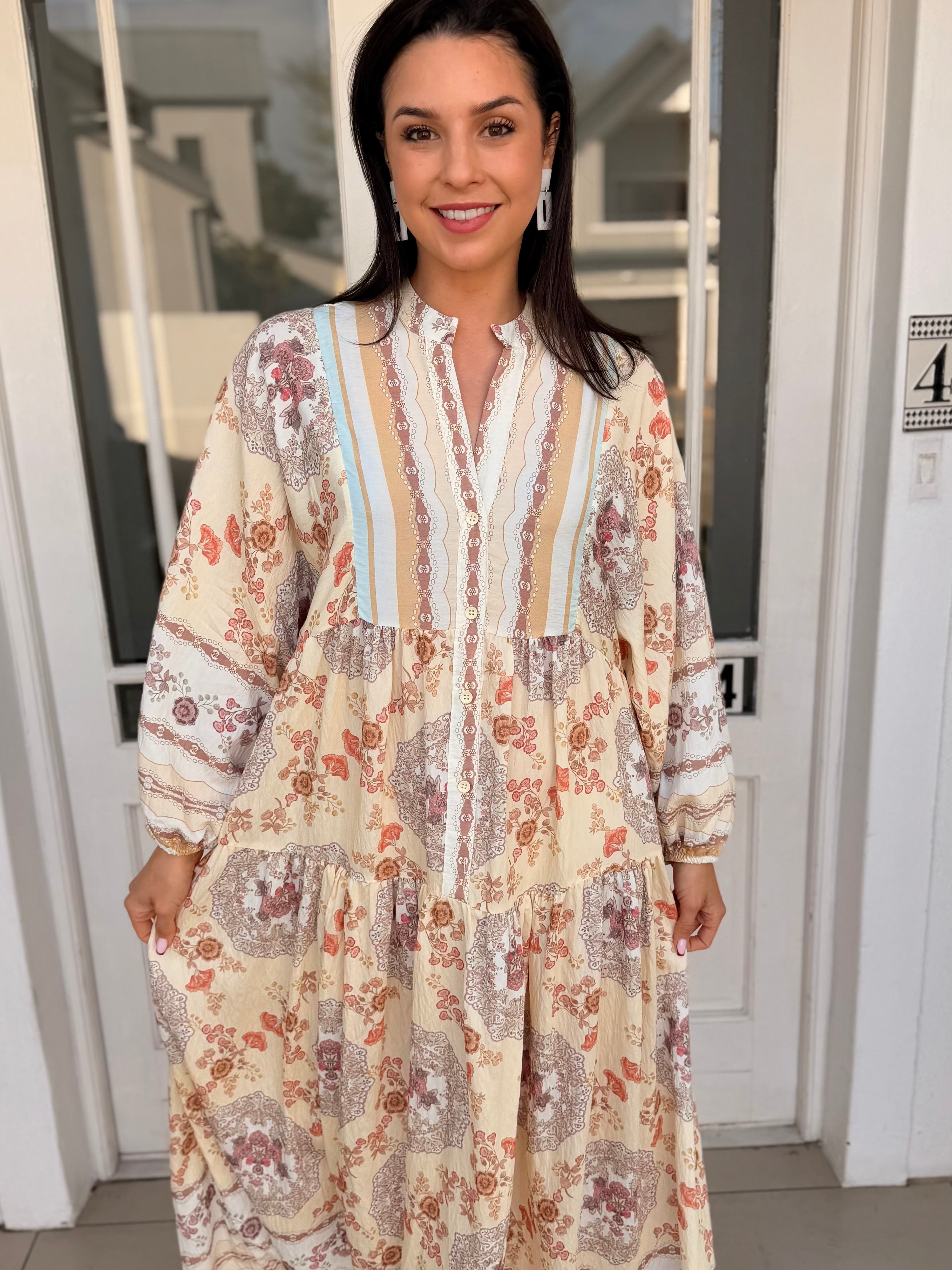 Jenna dress - Beige queen