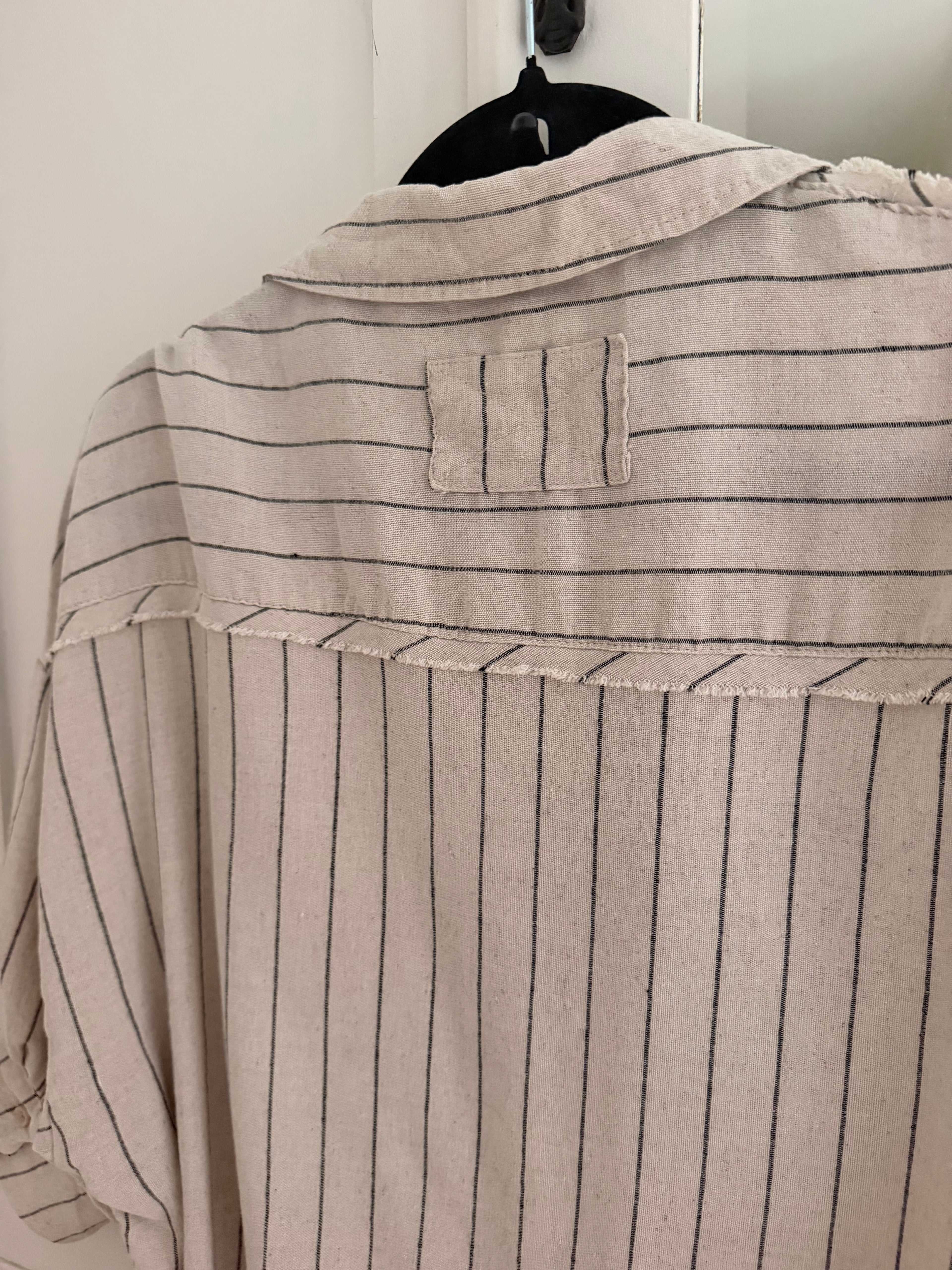 Italian stripe shirt - Natural