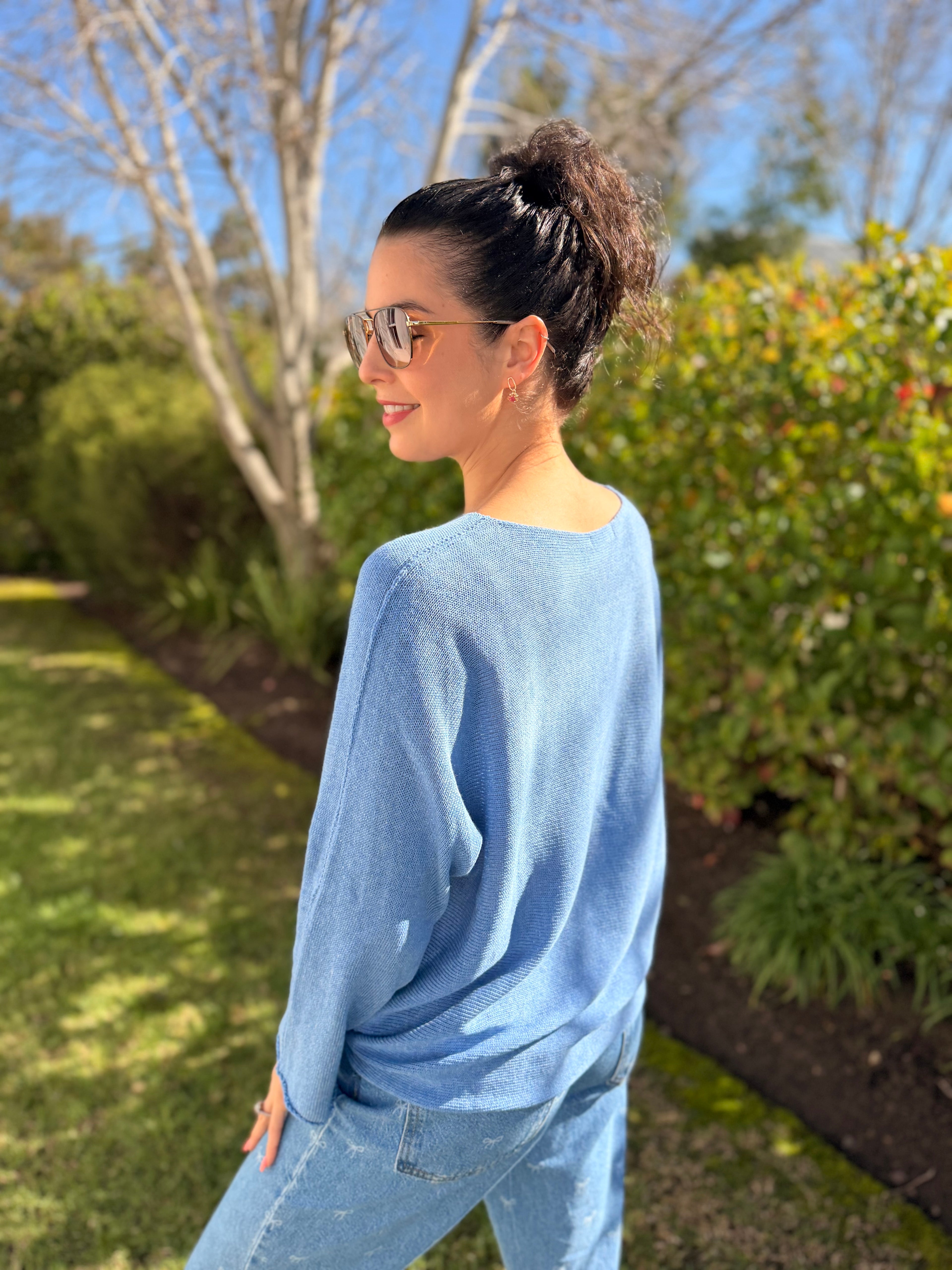 Italian cotton knit - Denim