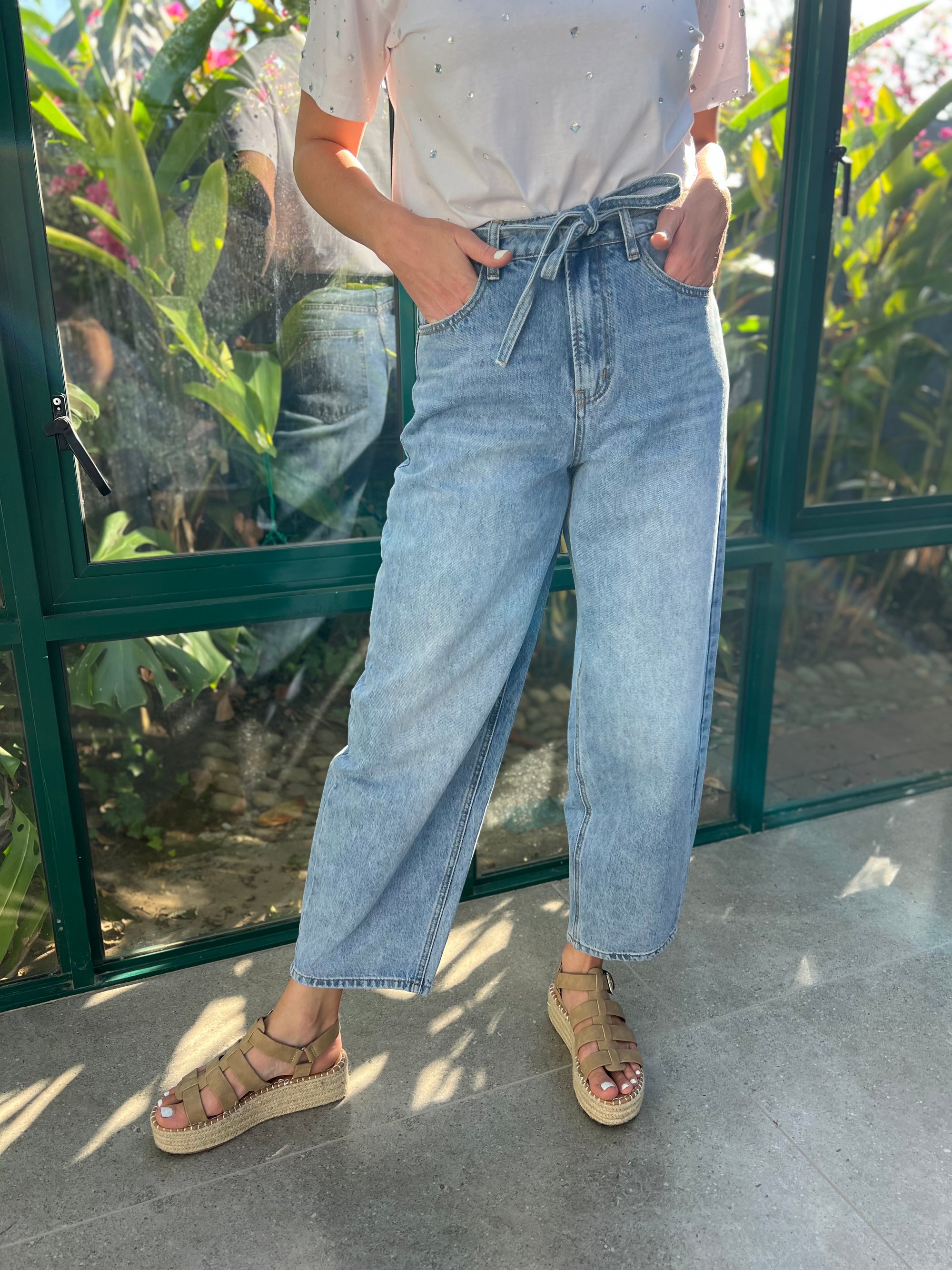 Barrel jeans - Bow