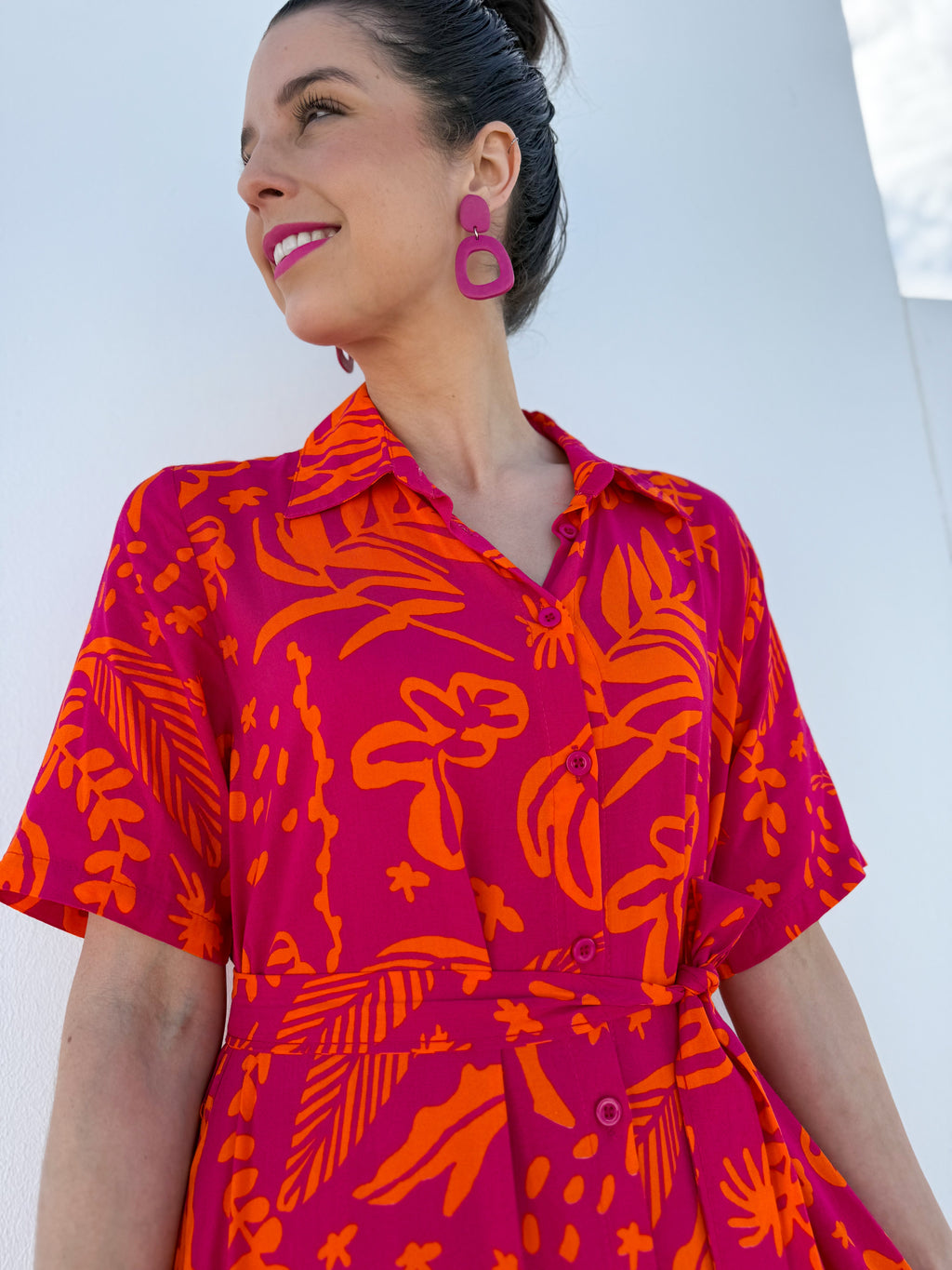 Leonie dress - Lady magenta