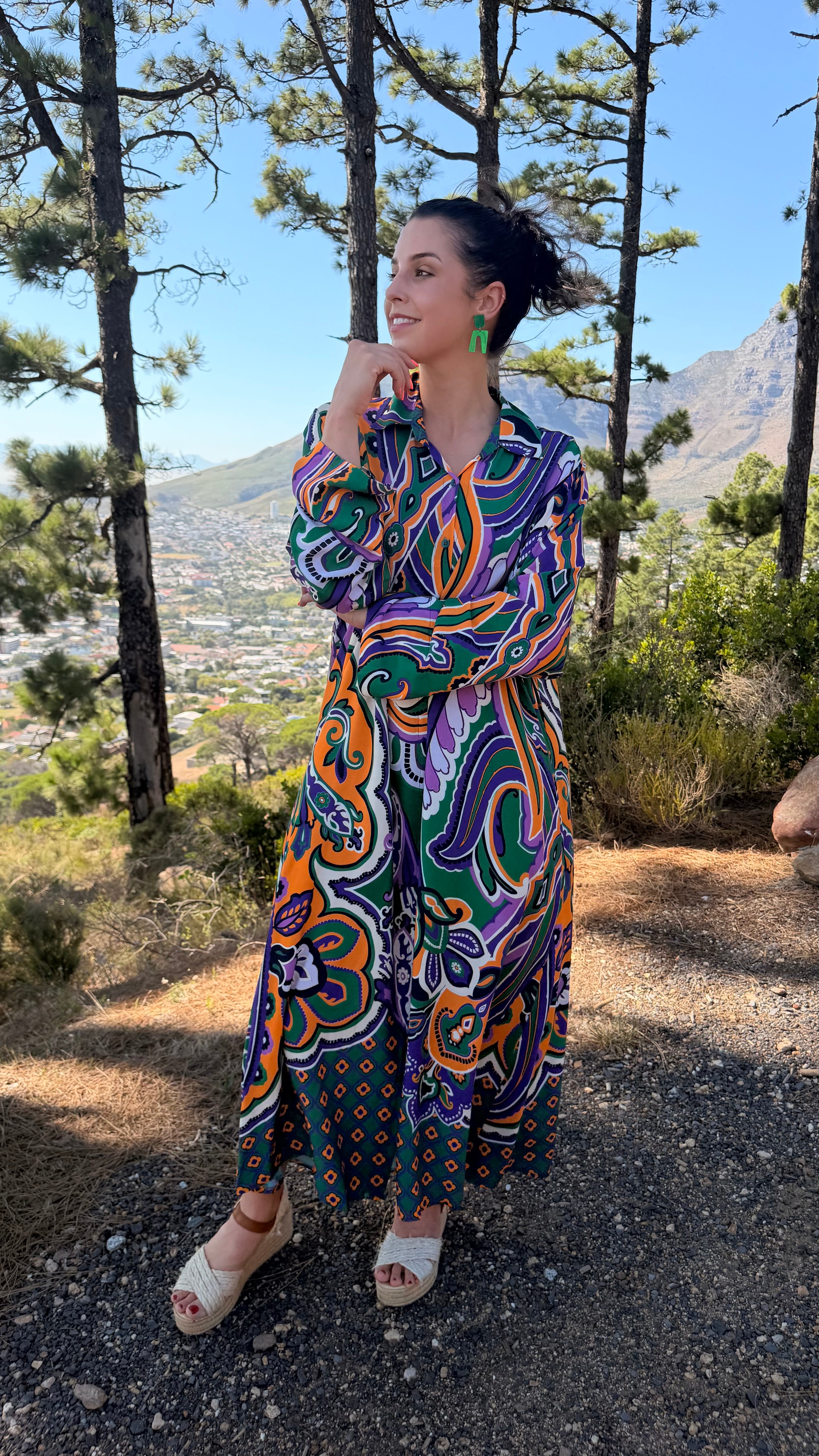 Ziggi dress - Purple Paisley