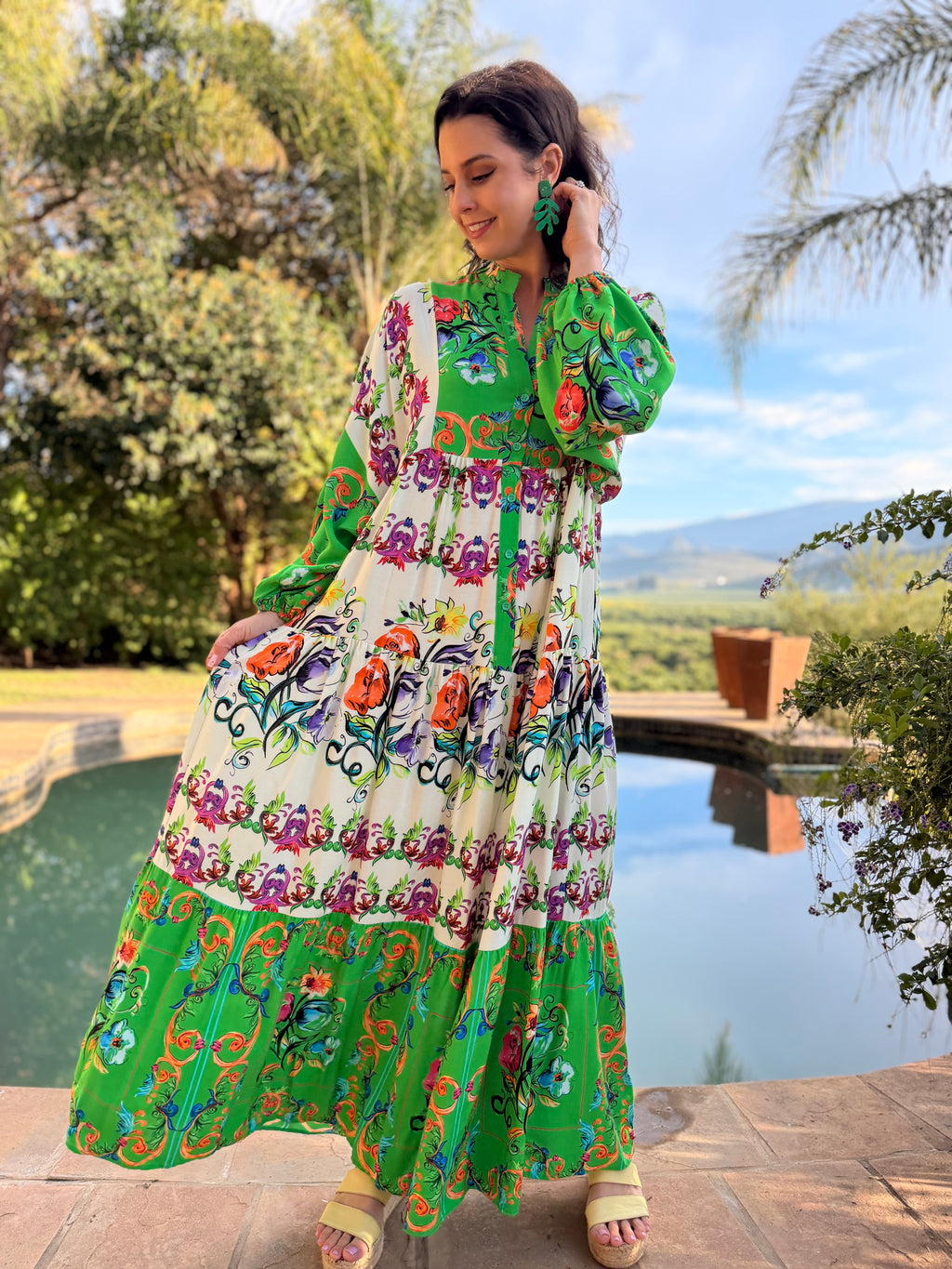 Jenna dress - Green versace