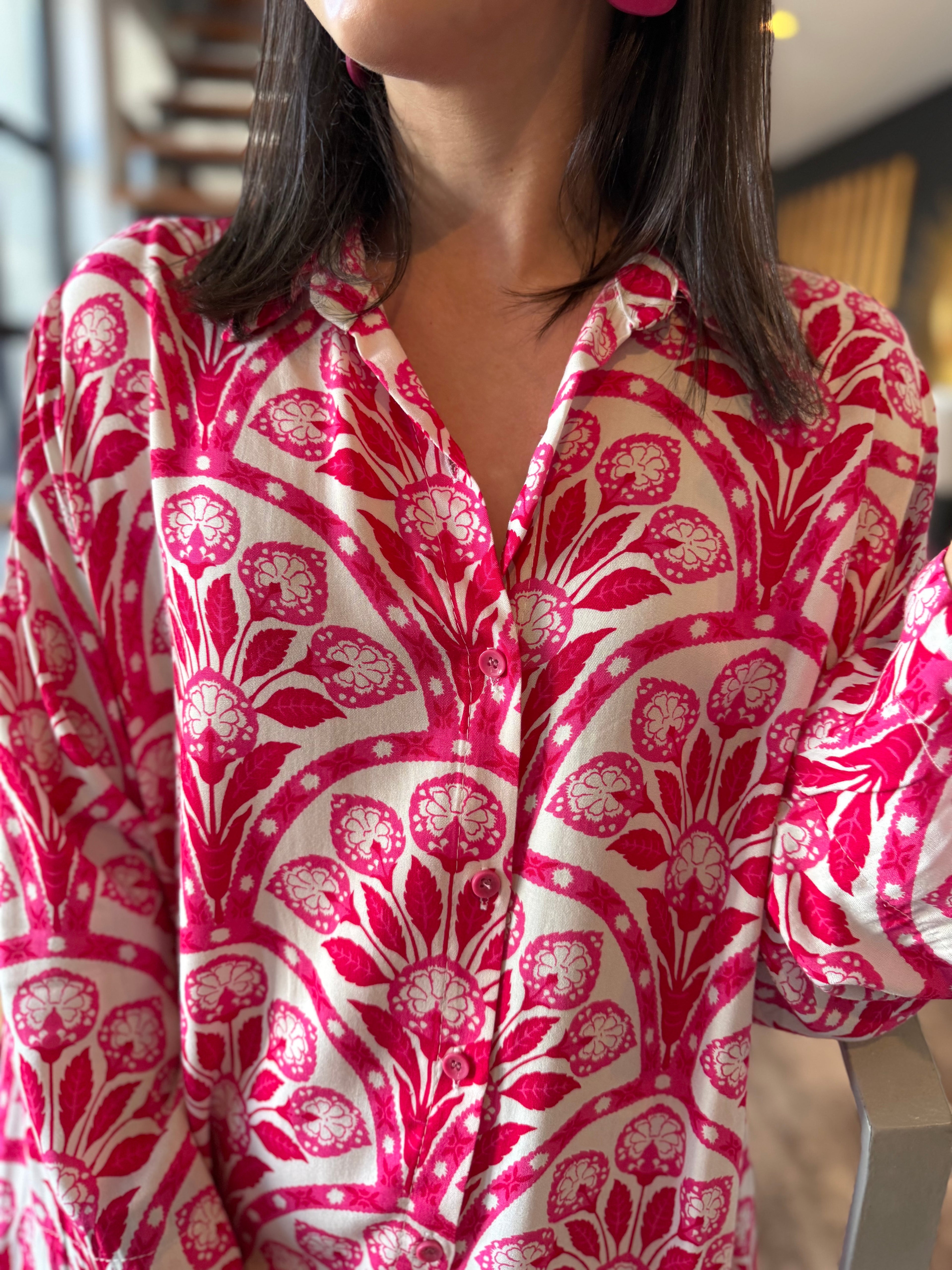 Dessie dress - Cerise Indie
