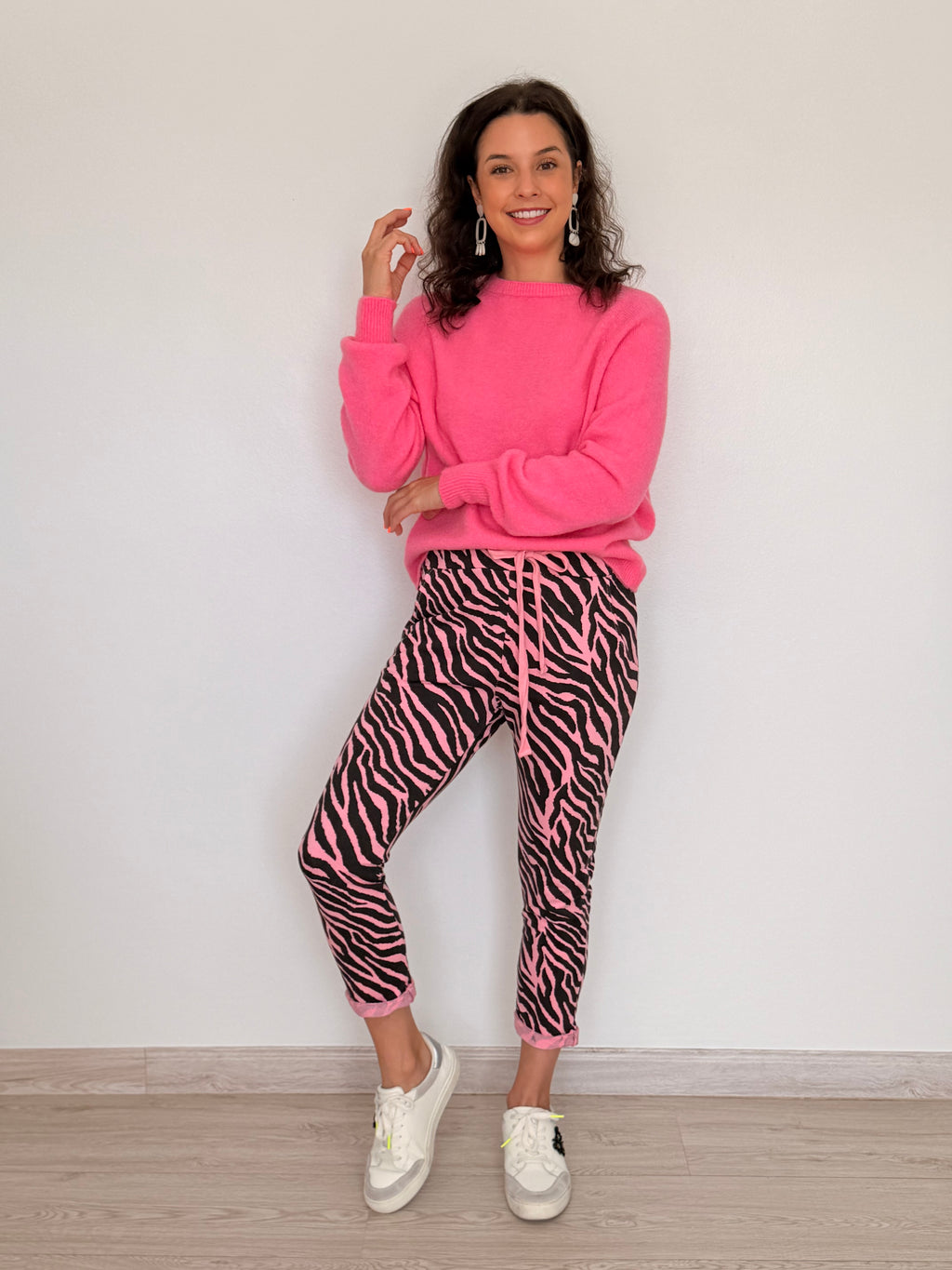 Italian pants - Pink Zebra