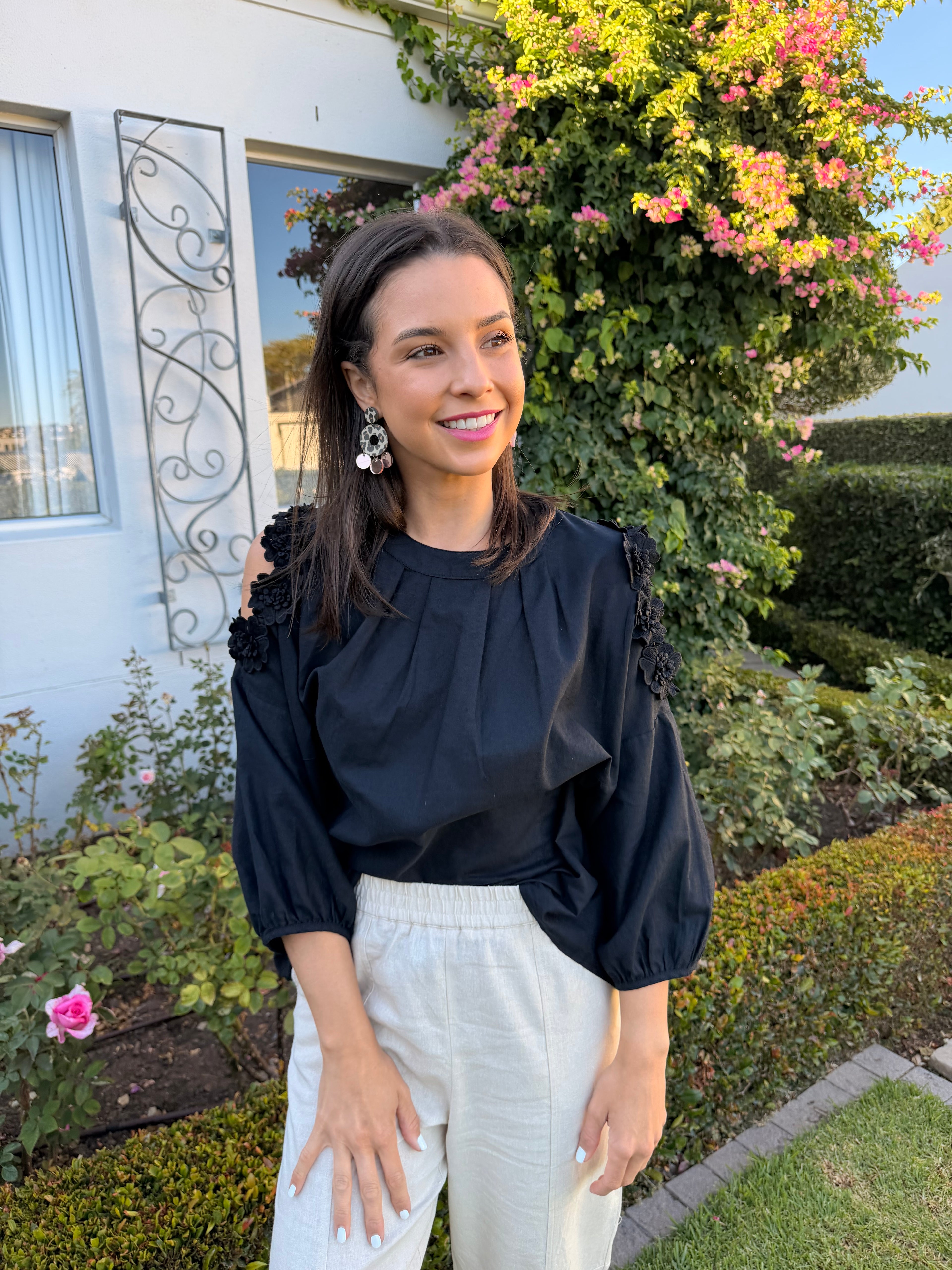 Christine Italian blouse - Black