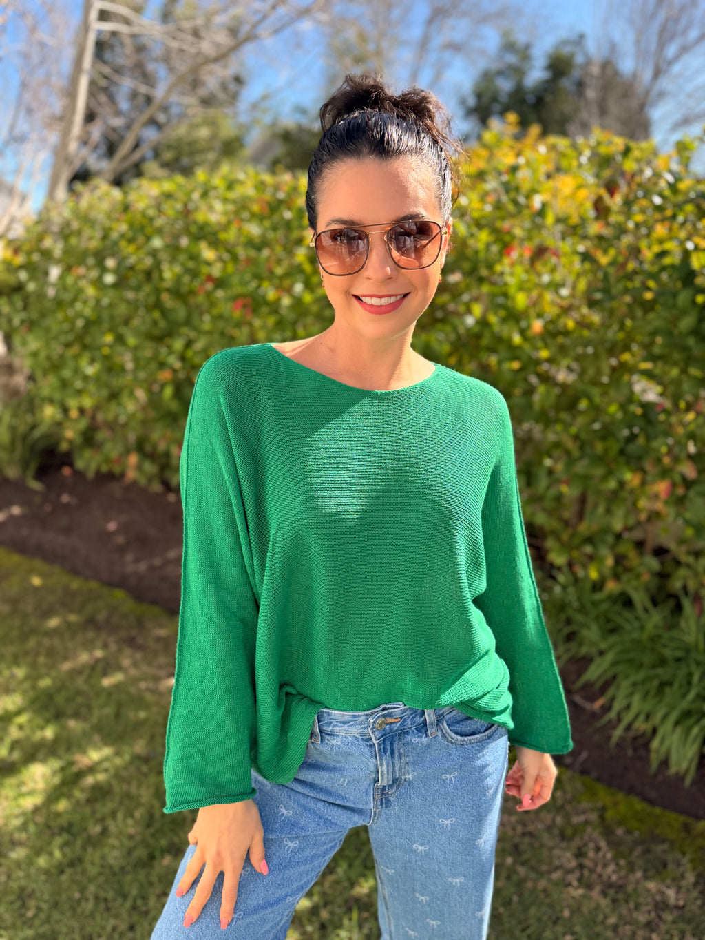 Italian cotton knit - Green