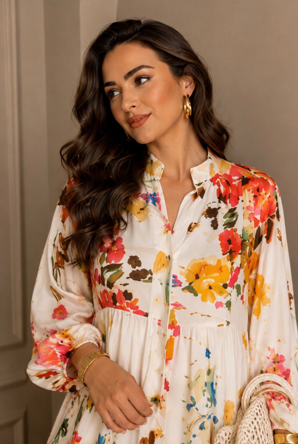 Jenna dress - Painted floral