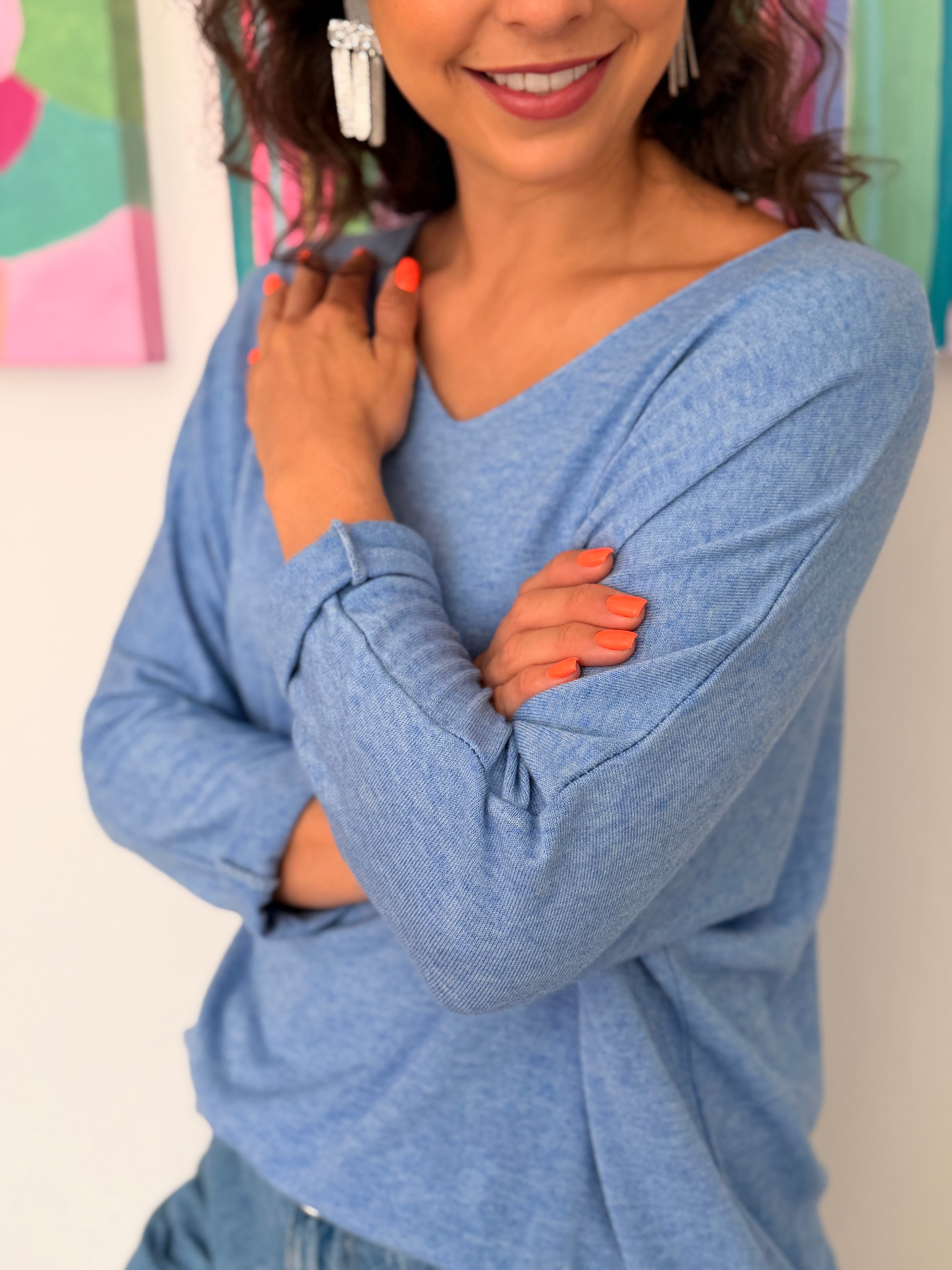 Soft Italian knit - Blue