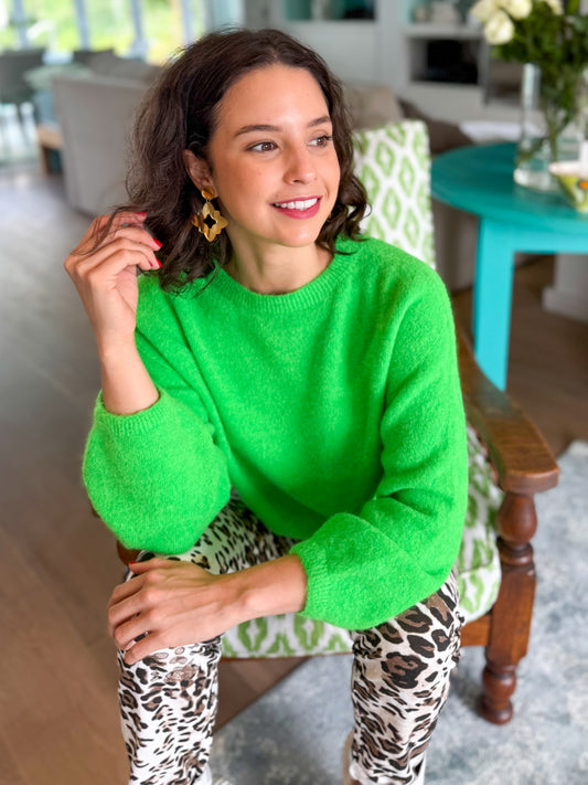 Baby alpaca knit - Green dream