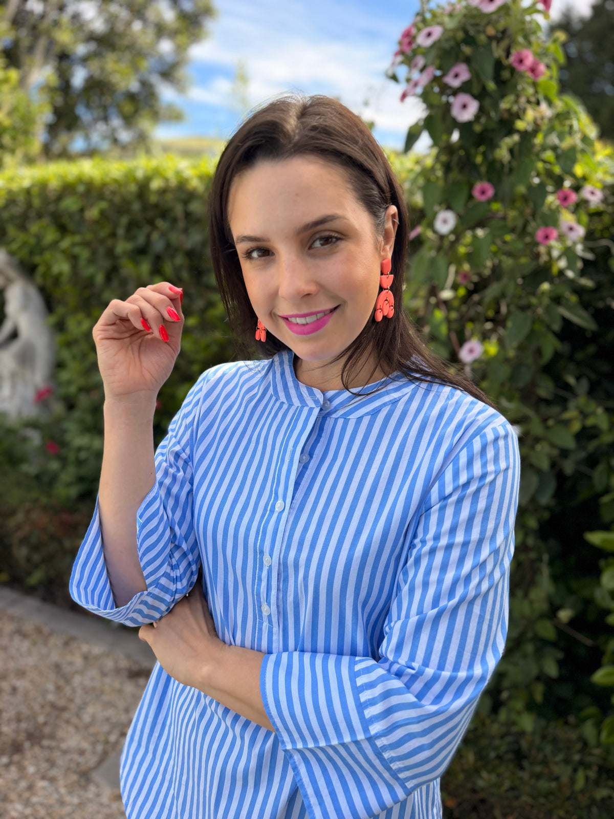 Kayla shirt - Blue stripe
