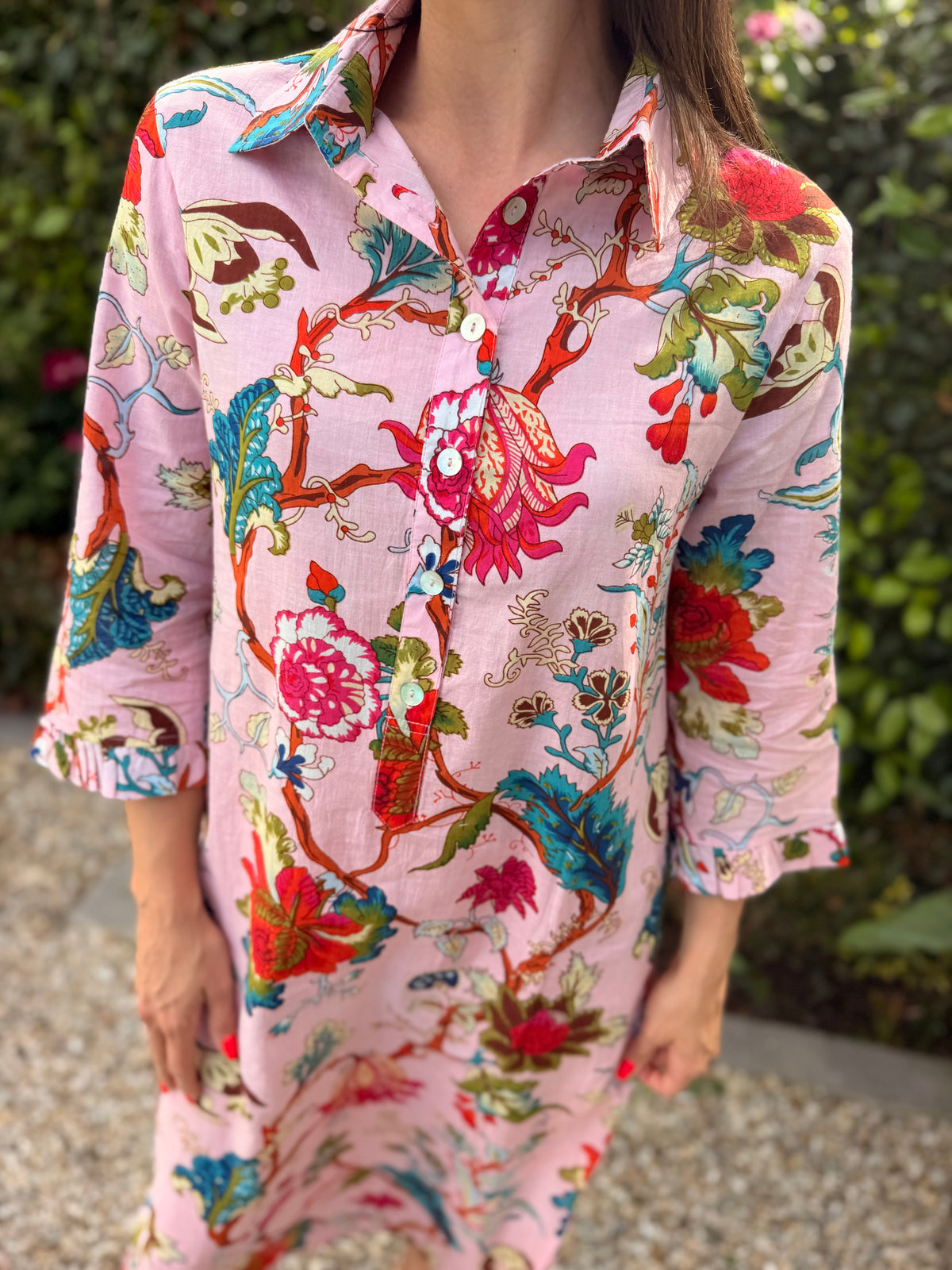 Giana dress - Pink floral