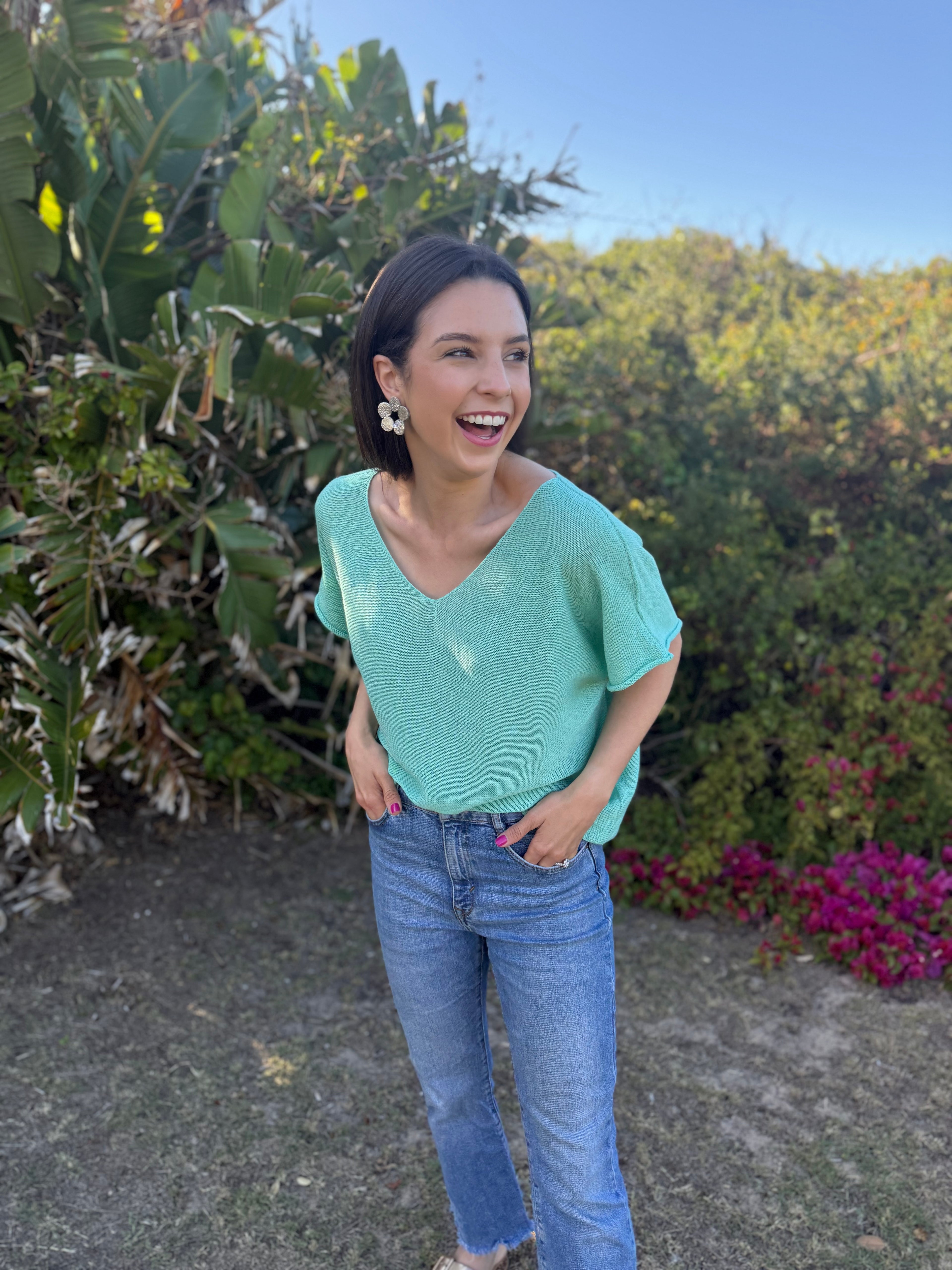 Italian summer knit - Aqau