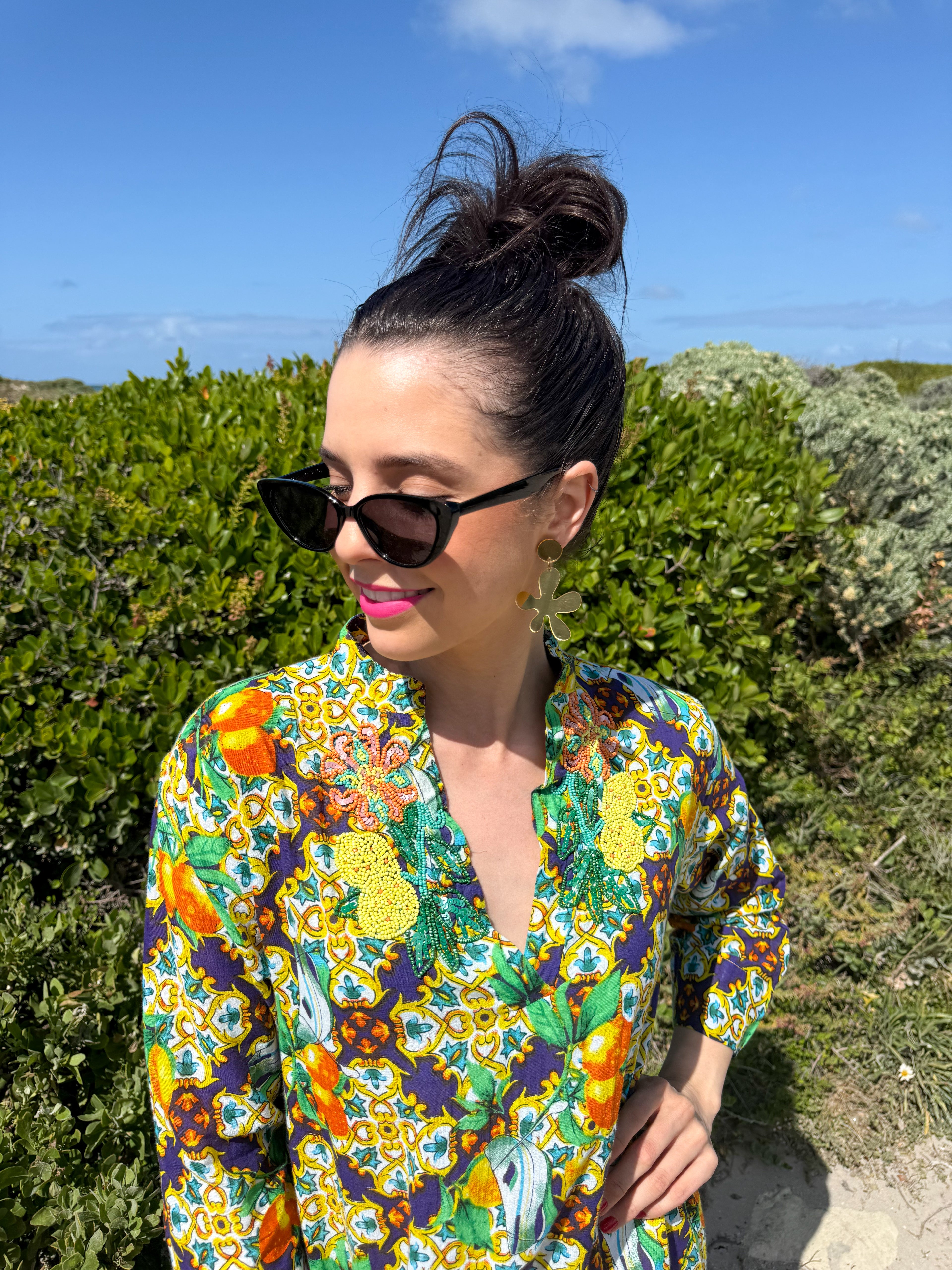 Romey kaftan - Blue La dolcé Vita