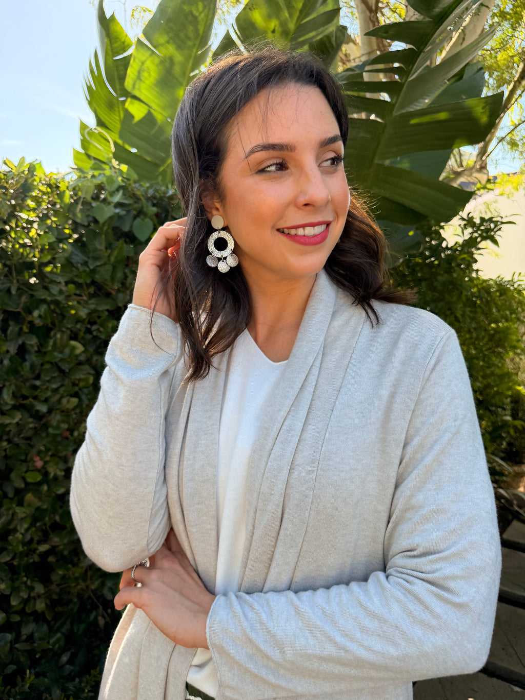 Italian soft cardigan - Grey