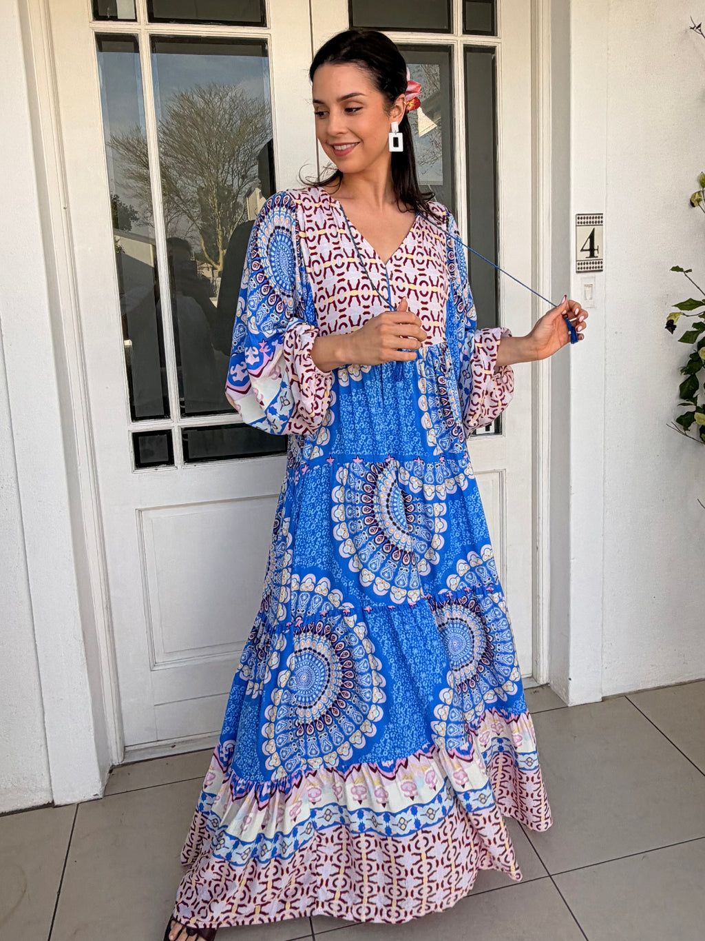 Skylar dress - Blue mandala
