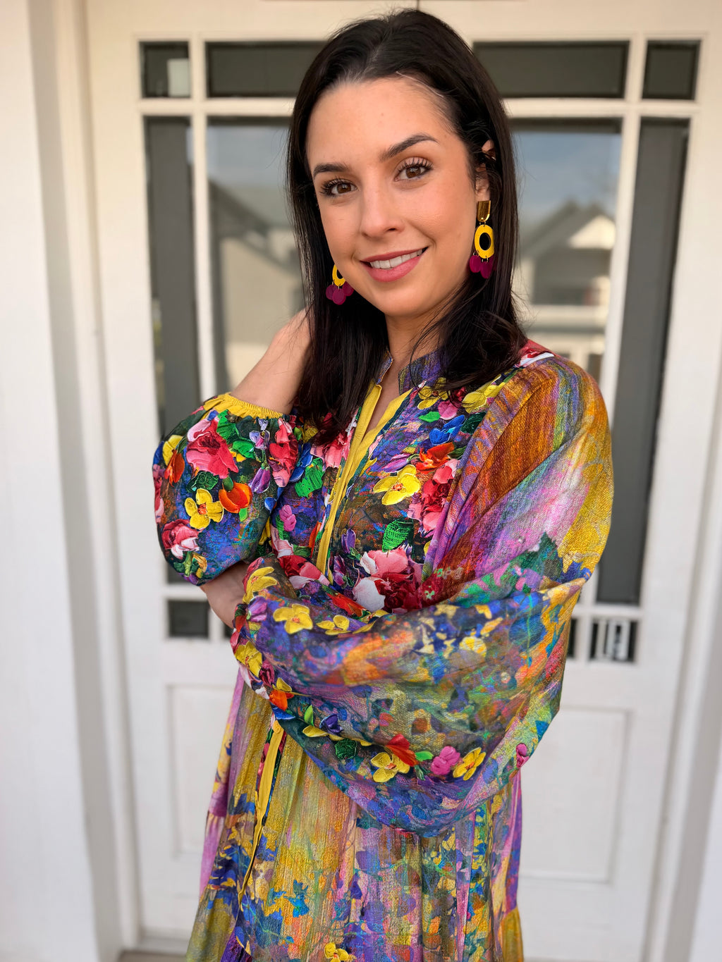 Jenna dress - Painted floral