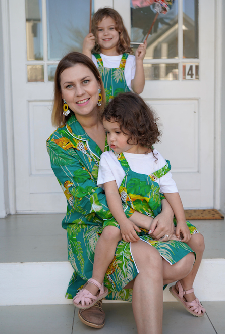Dungaree- Turquoise tiger (unisex) Babalu boutique