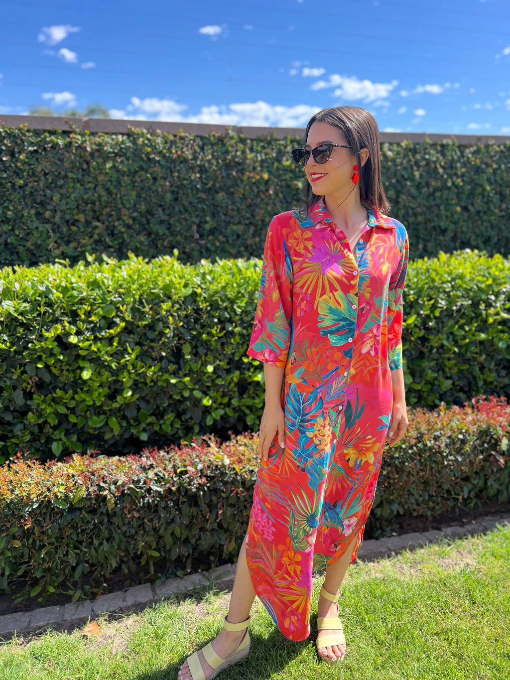 Jennifer dress - Tropical bird