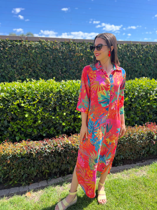 Jennifer dress - Tropical bird