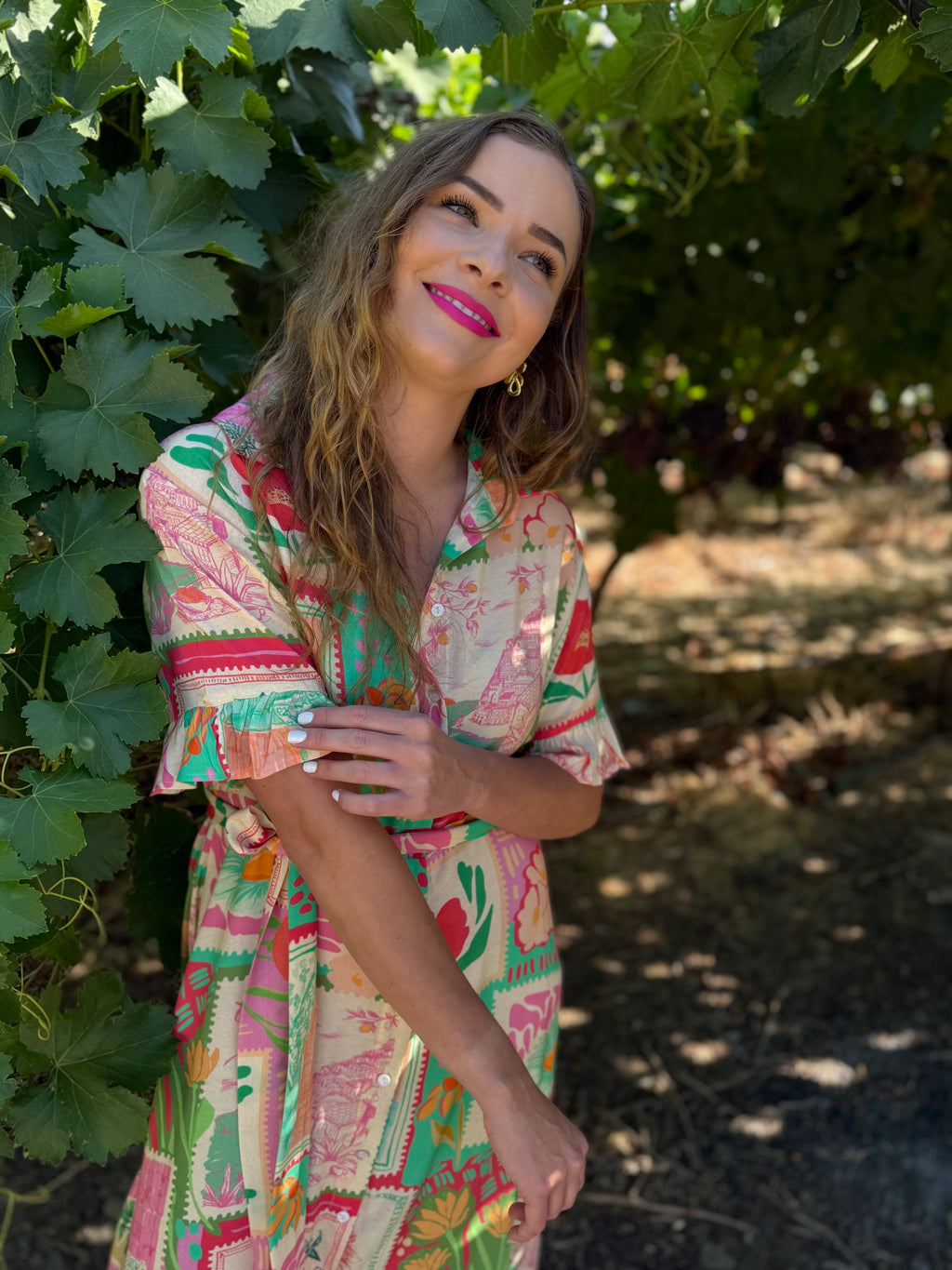 Colleen dress - Botanical amalfi