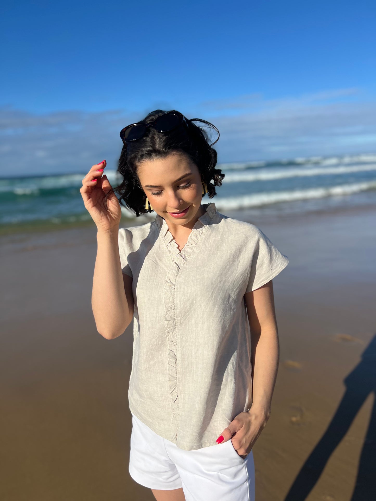Anelia top - Natural