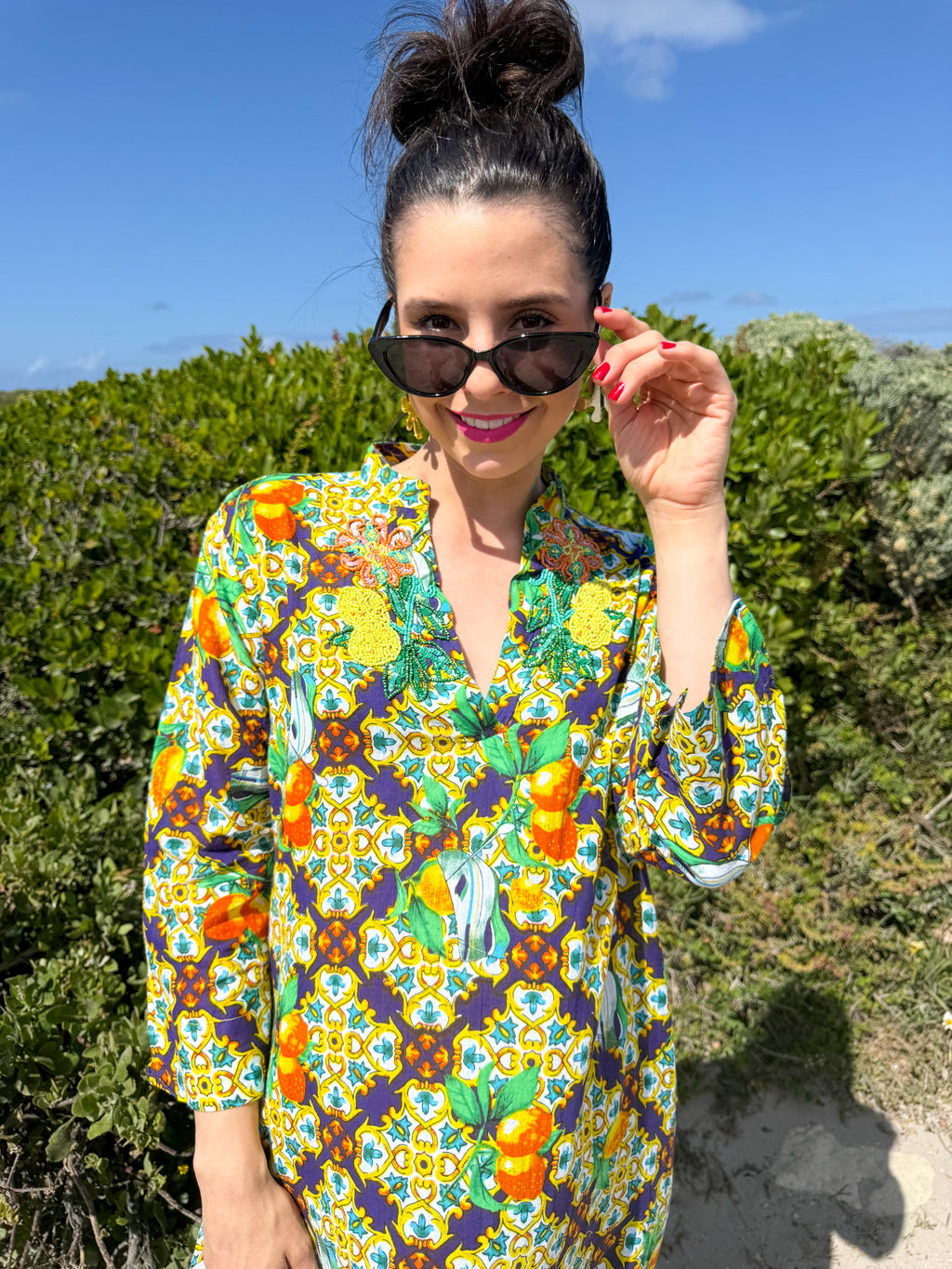 Romey kaftan - Blue La dolcé Vita