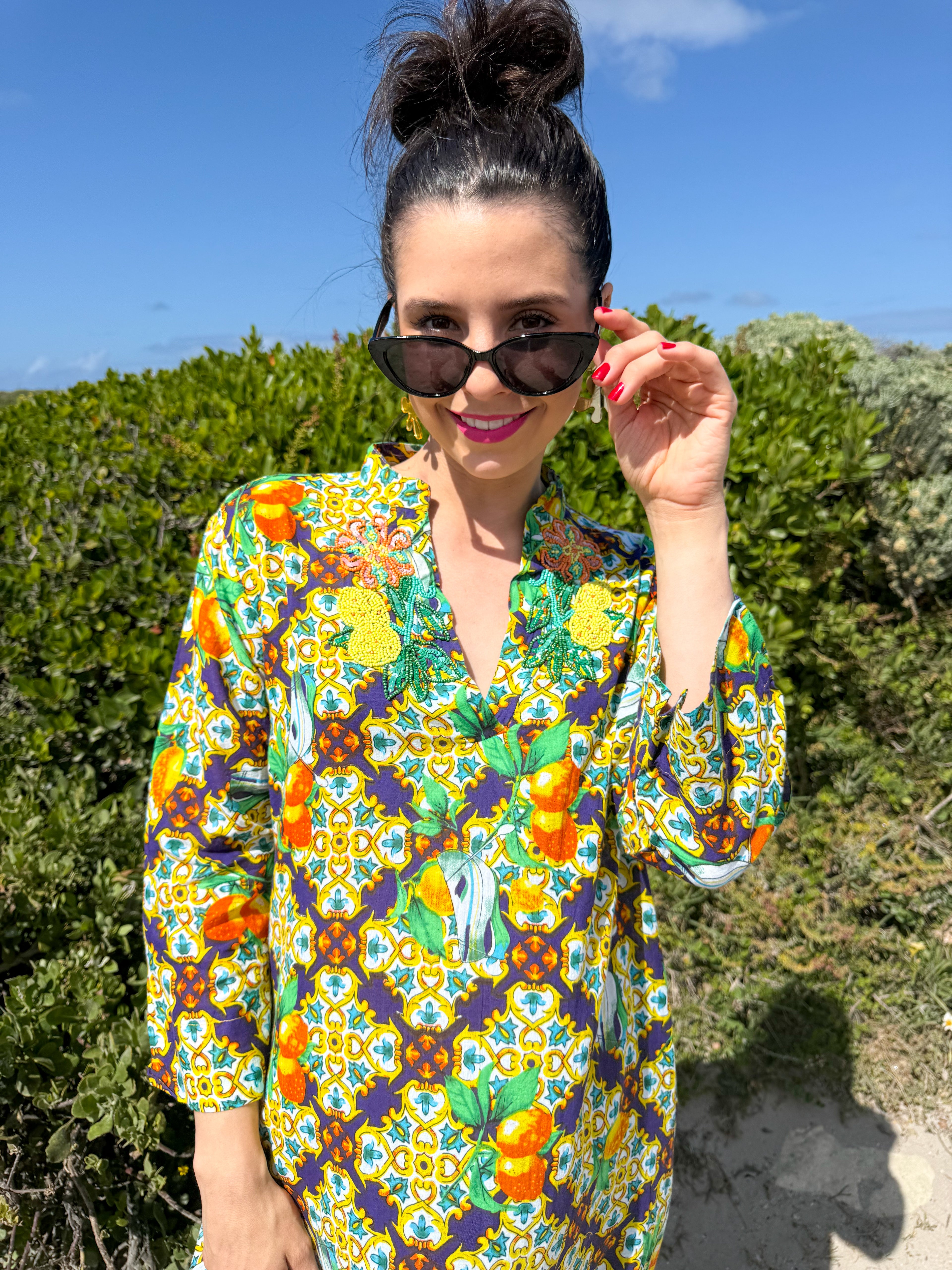 Romey kaftan - Blue La dolcé Vita