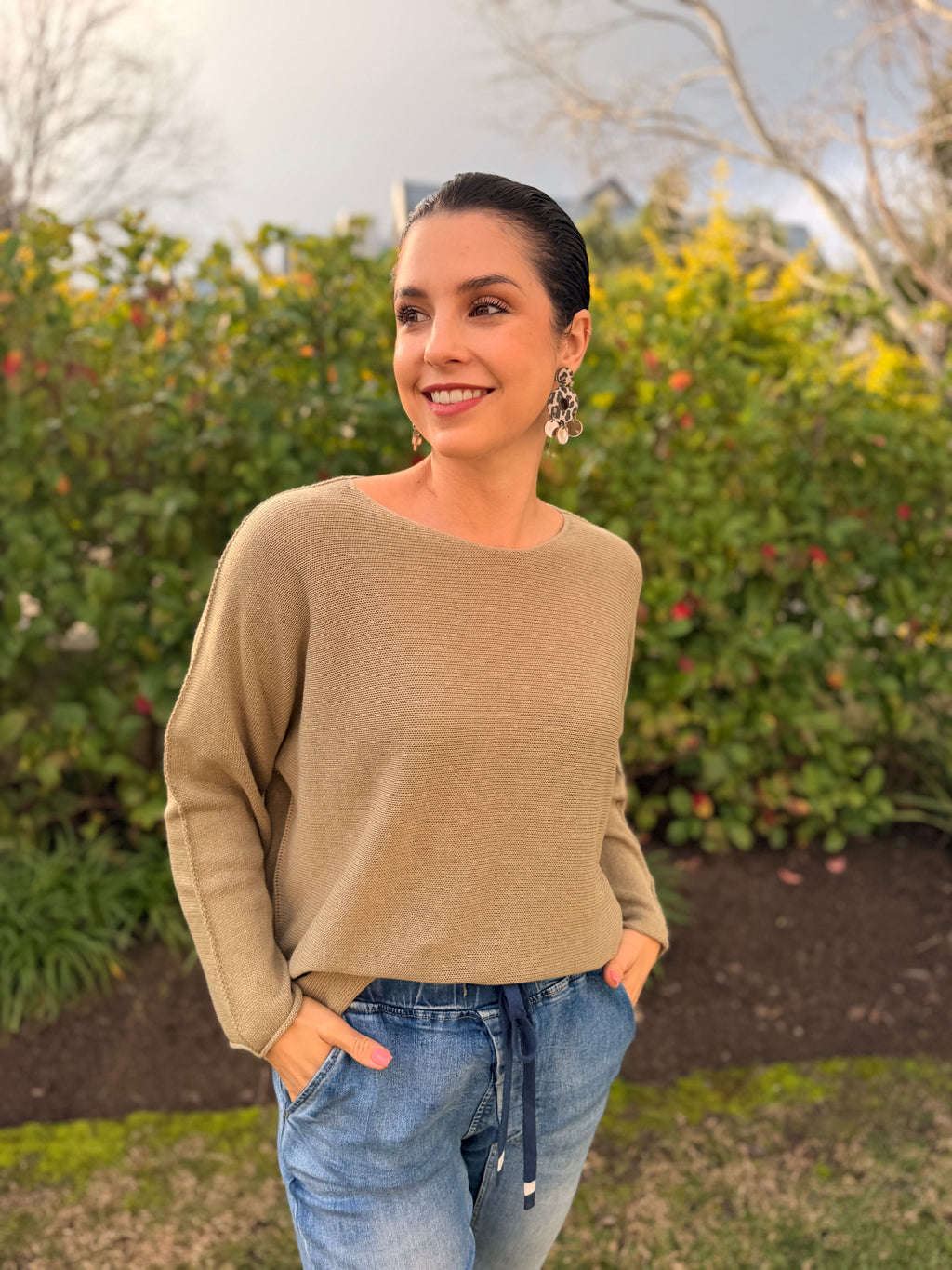Italian cotton knit - Camel