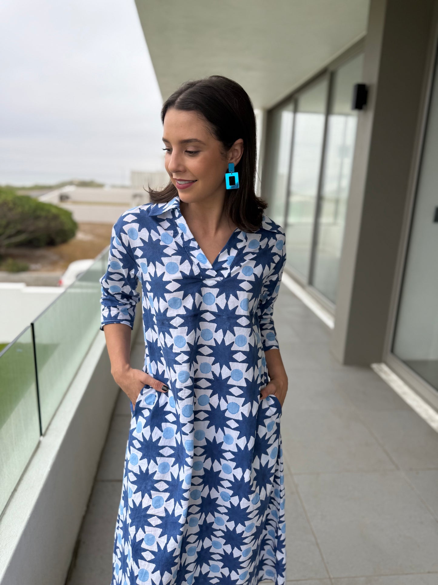 Janet dress - Blue star