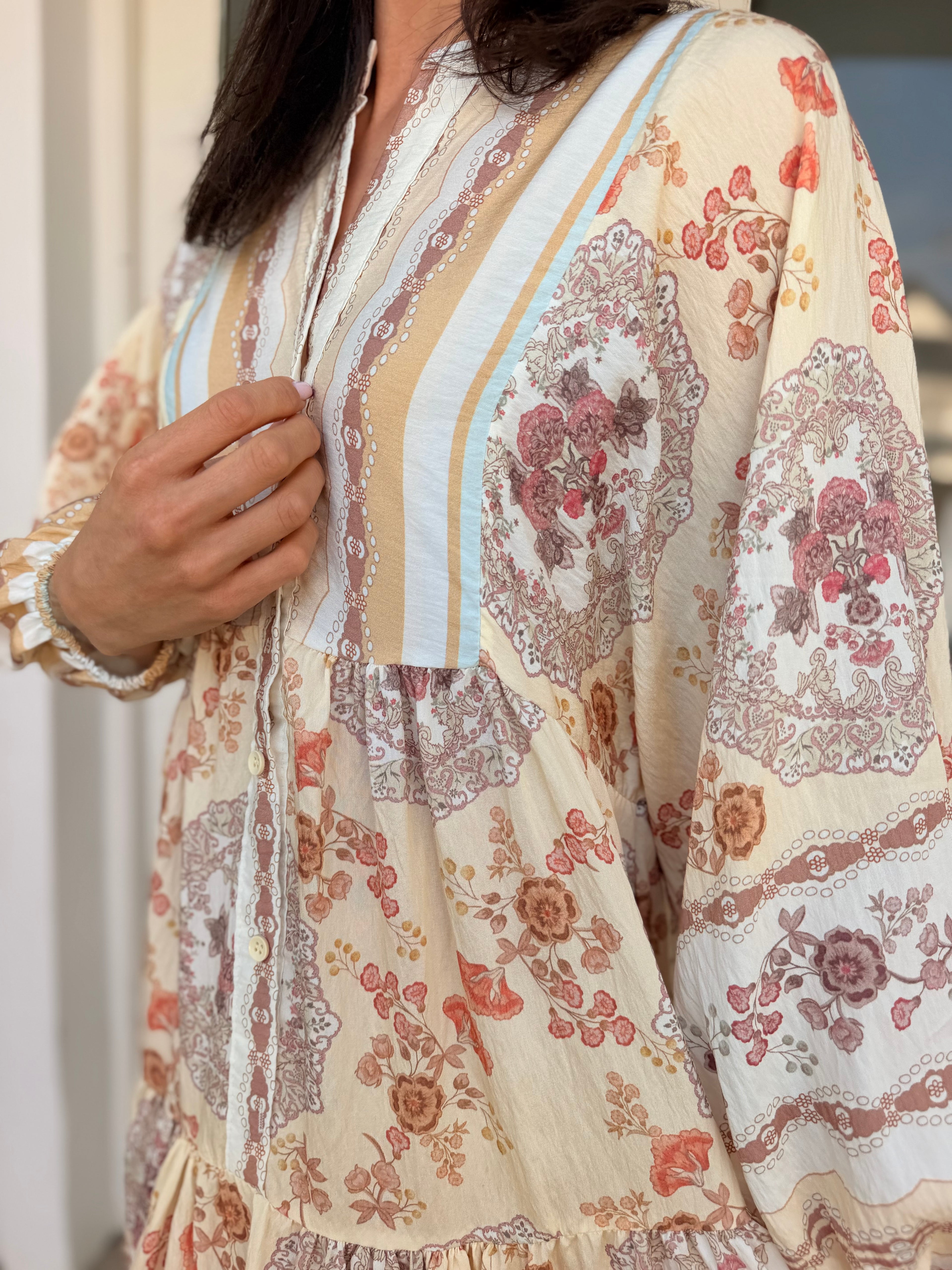 Jenna dress - Beige queen