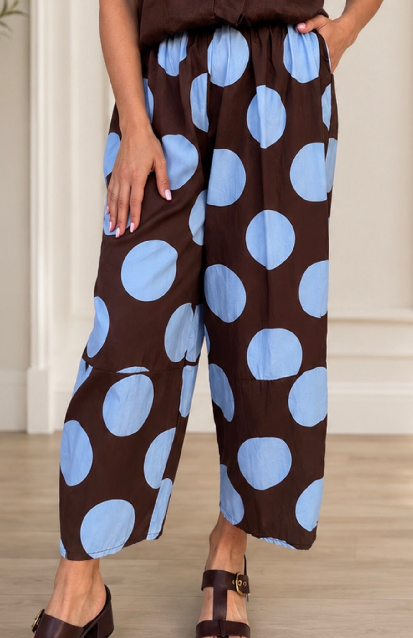 Barrel Italian pants - Blue
