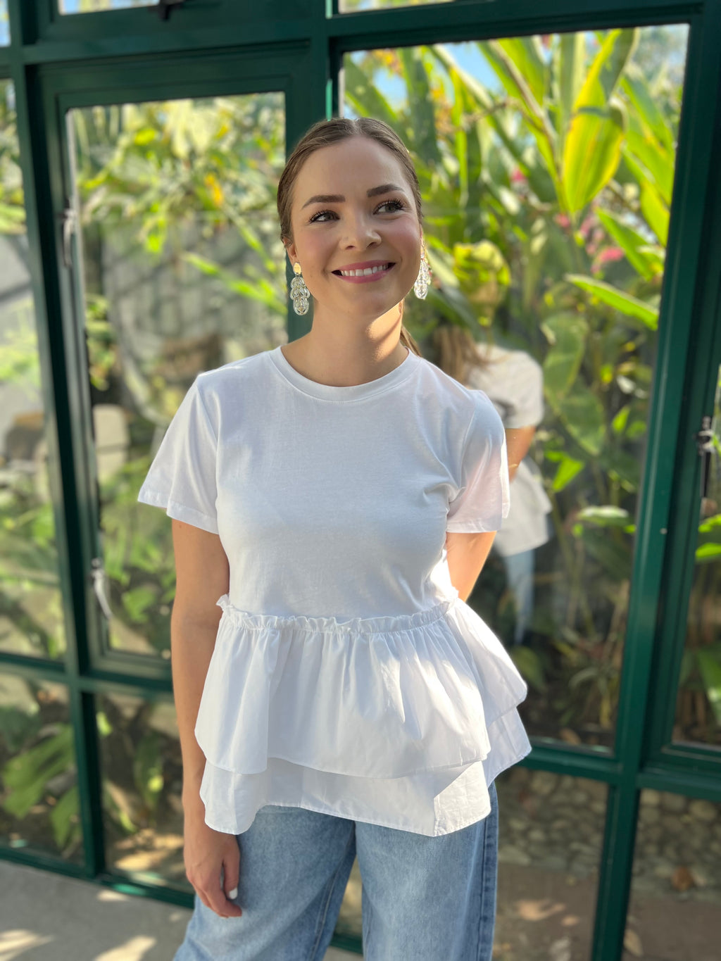 Italian frill T-shirt