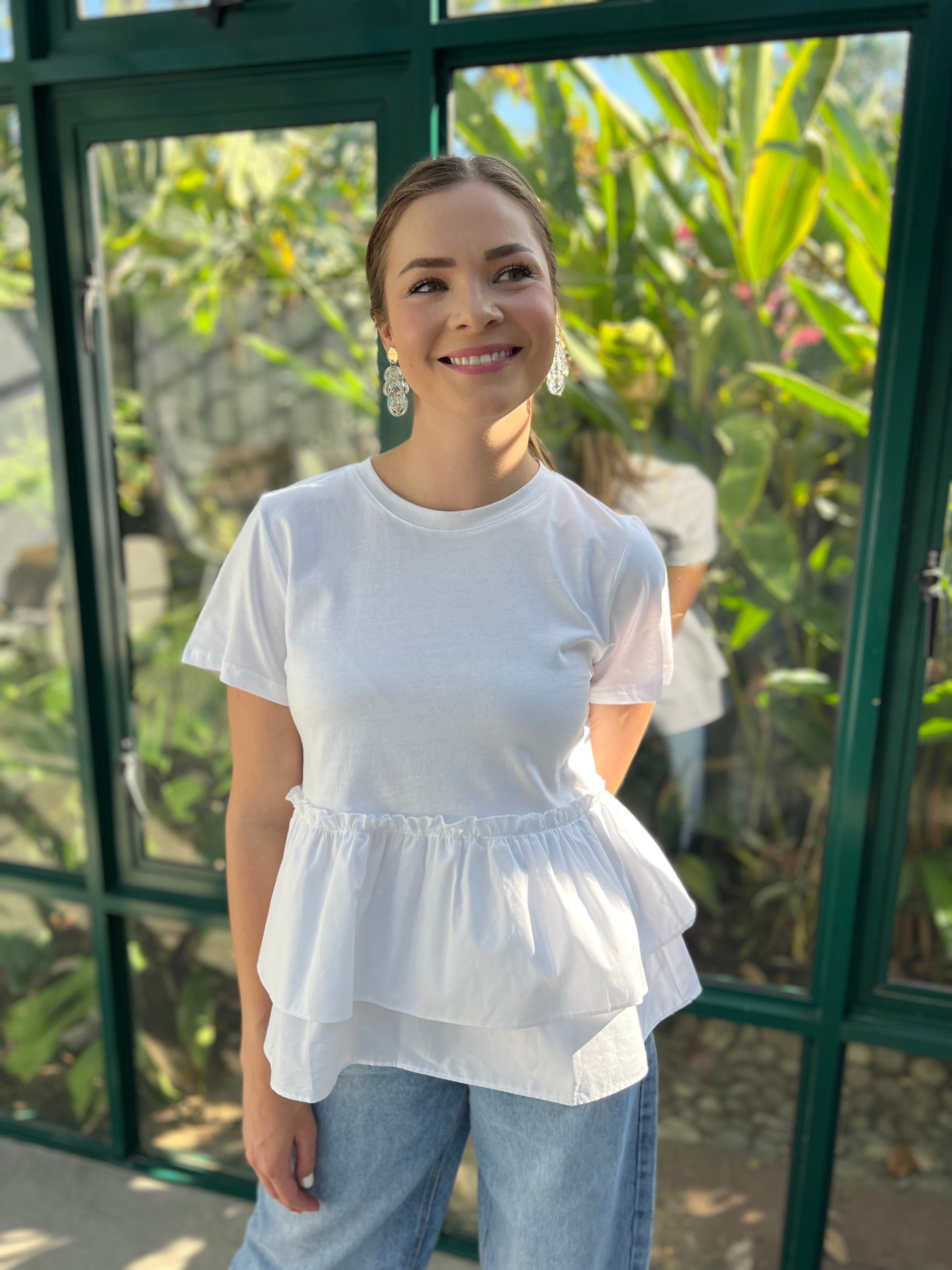 Italian frill T-shirt