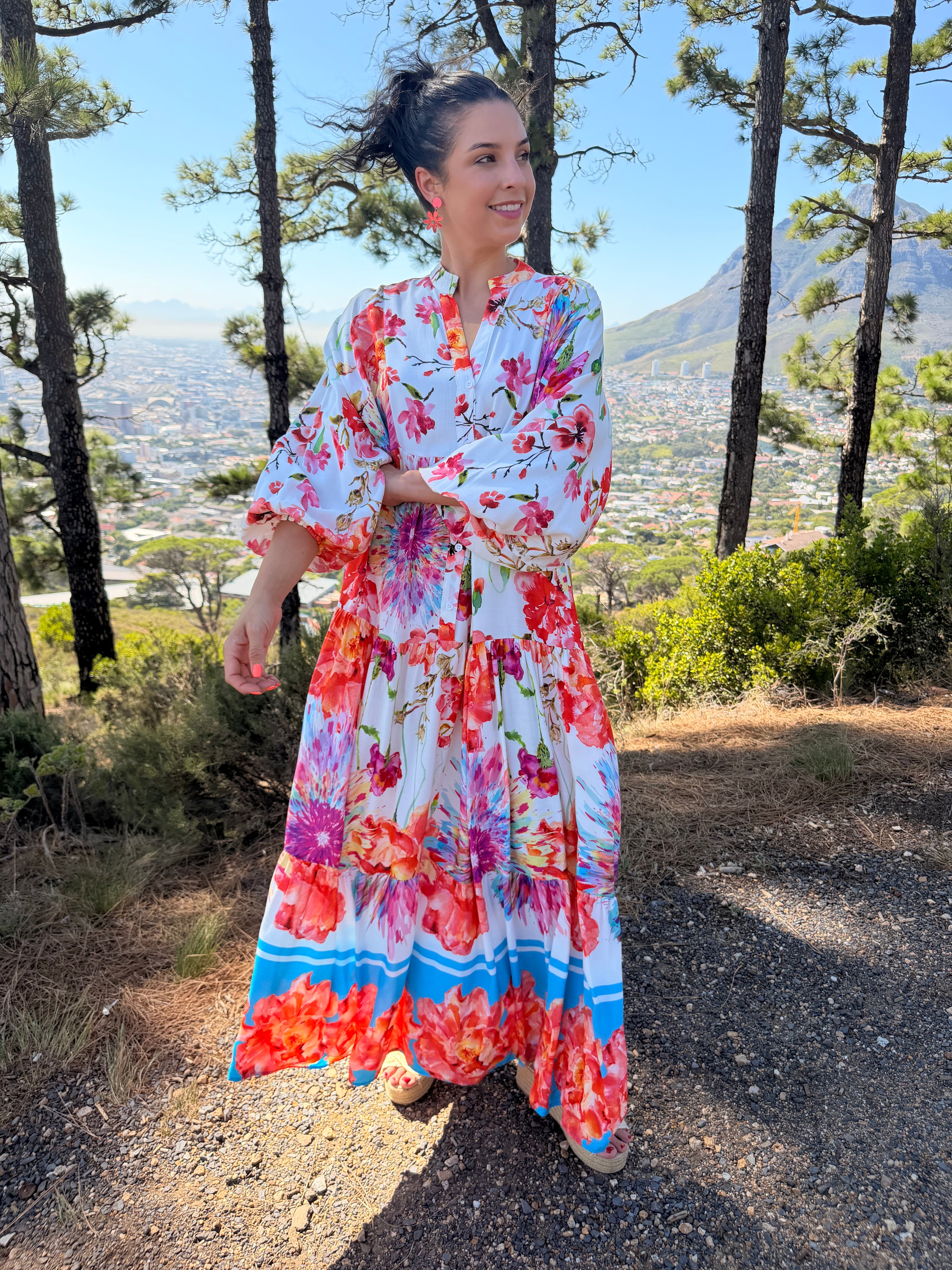 Jenna dress- Corral floral