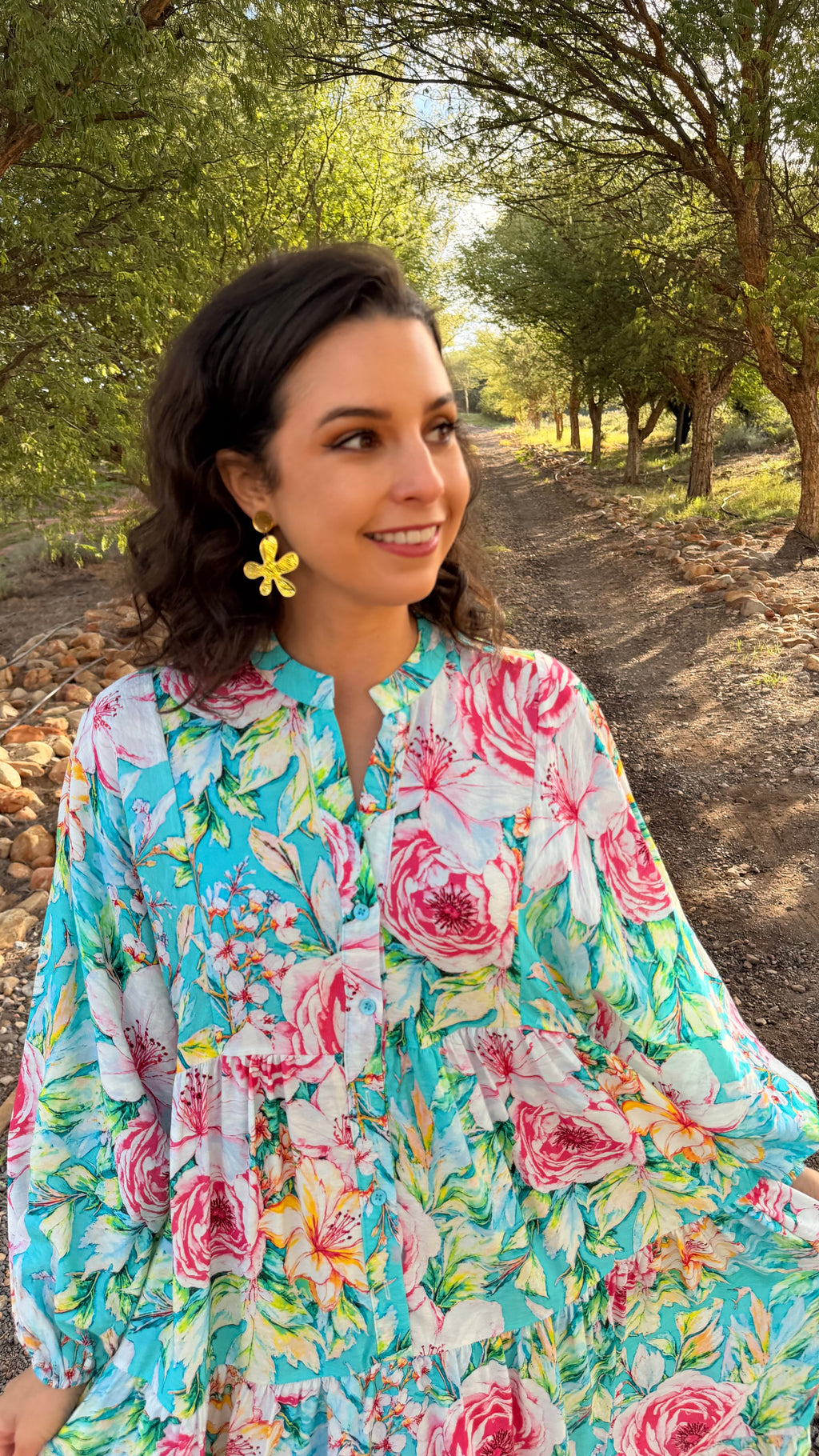 Jenna dress - Blue rose