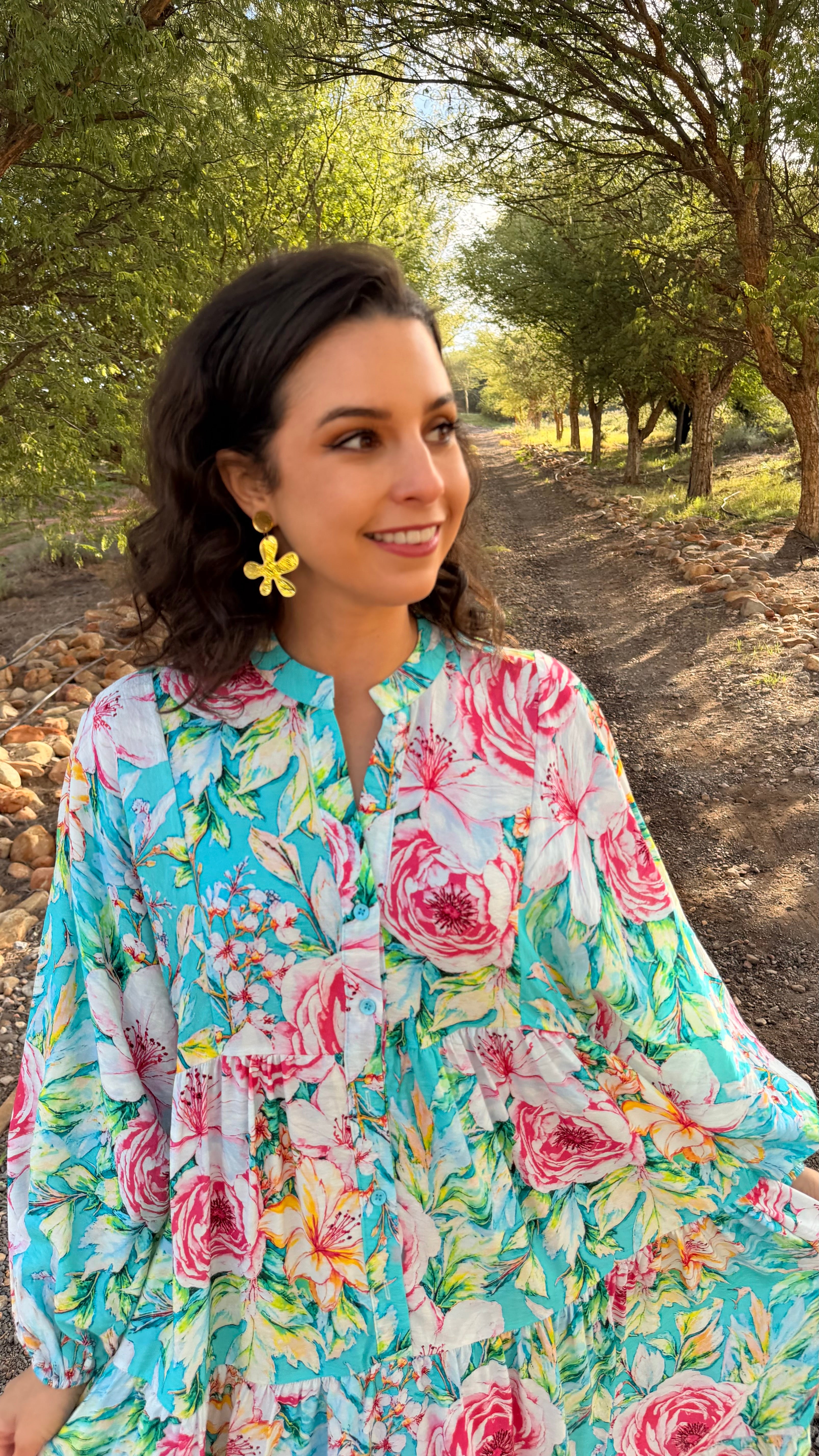 Jenna dress - Blue rose