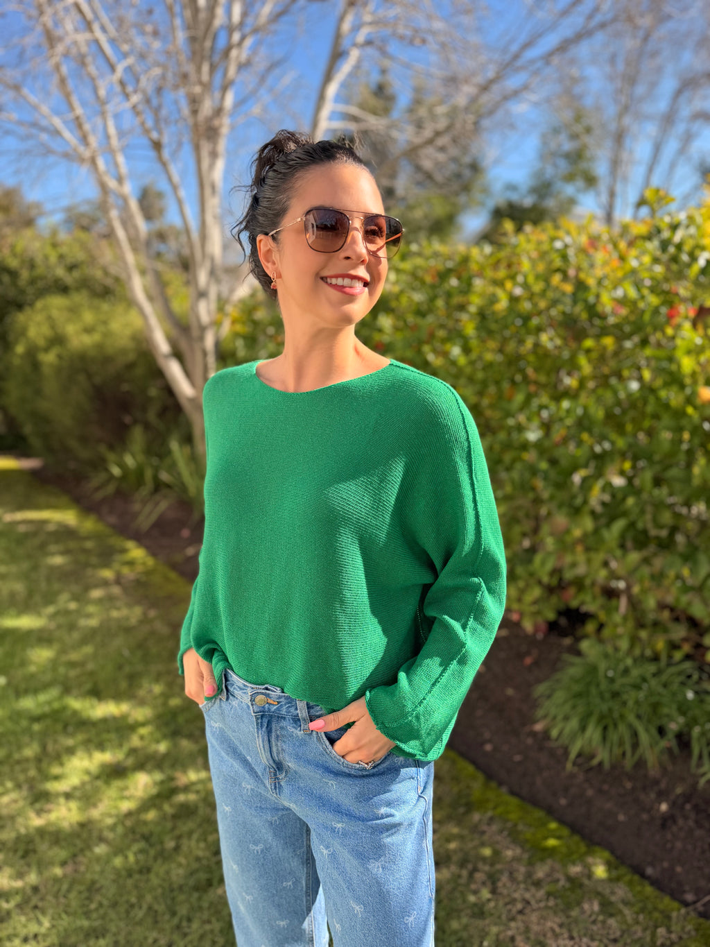 Italian cotton knit - Green