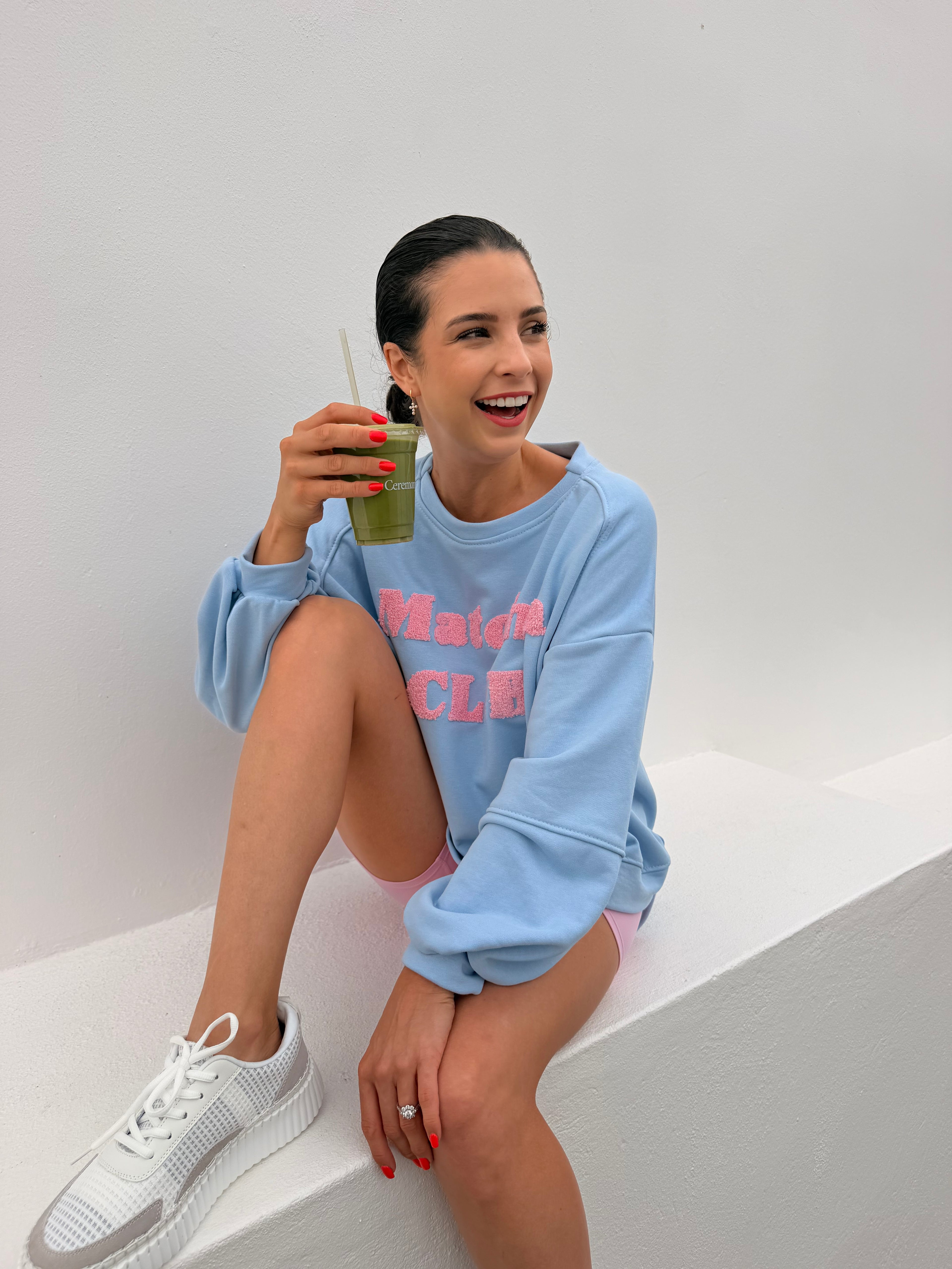 Matcha club top - Blue