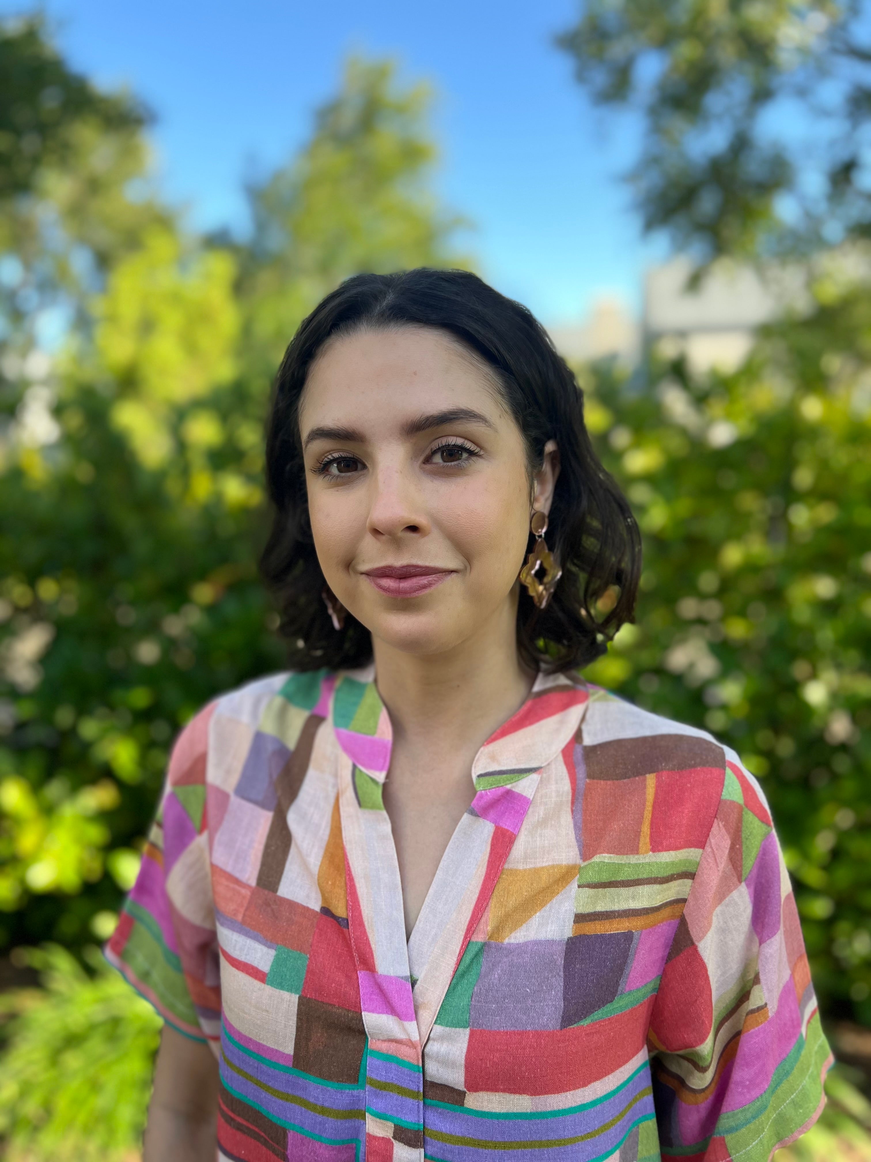 Jean dress - Geo Pastel