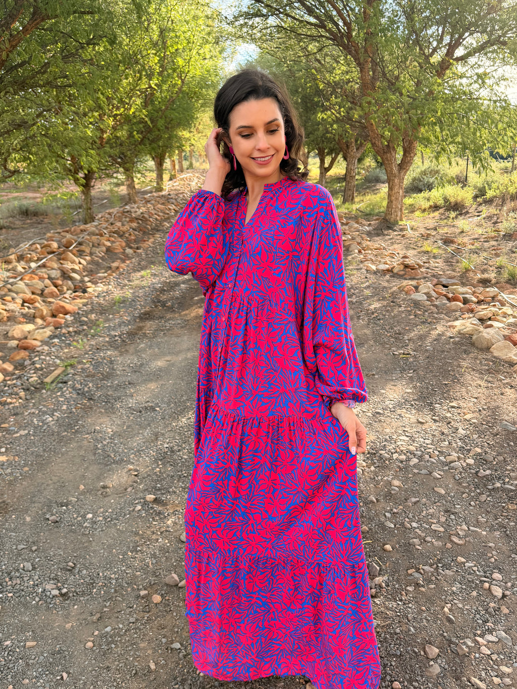 Jenna dress - Pink two tone