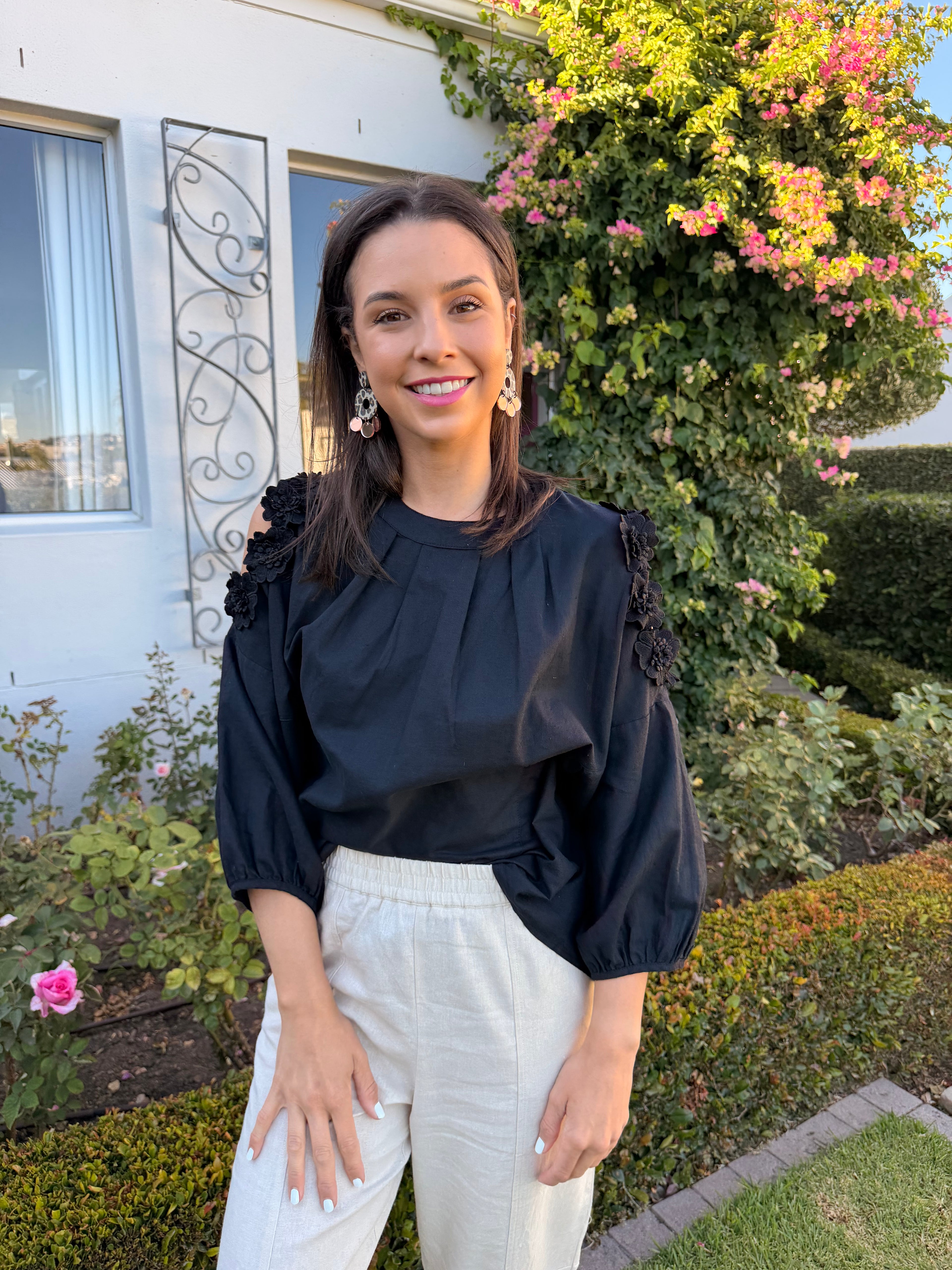 Christine Italian blouse - Black