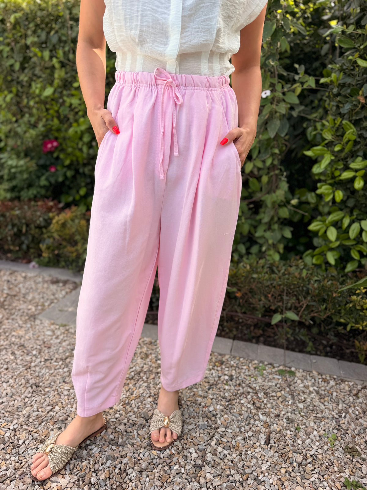Bernia barrel pants - Pink