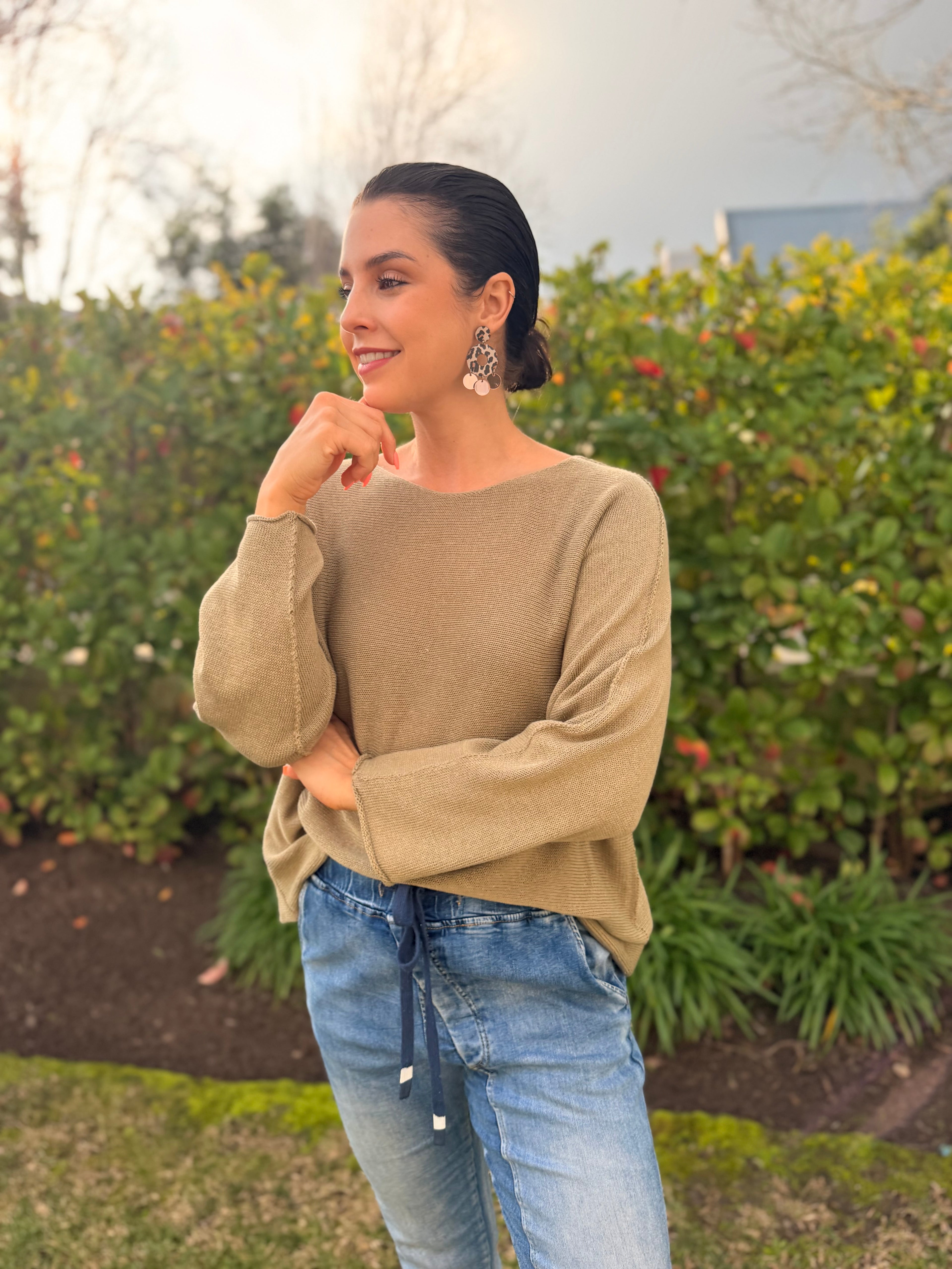 Italian cotton knit - Camel