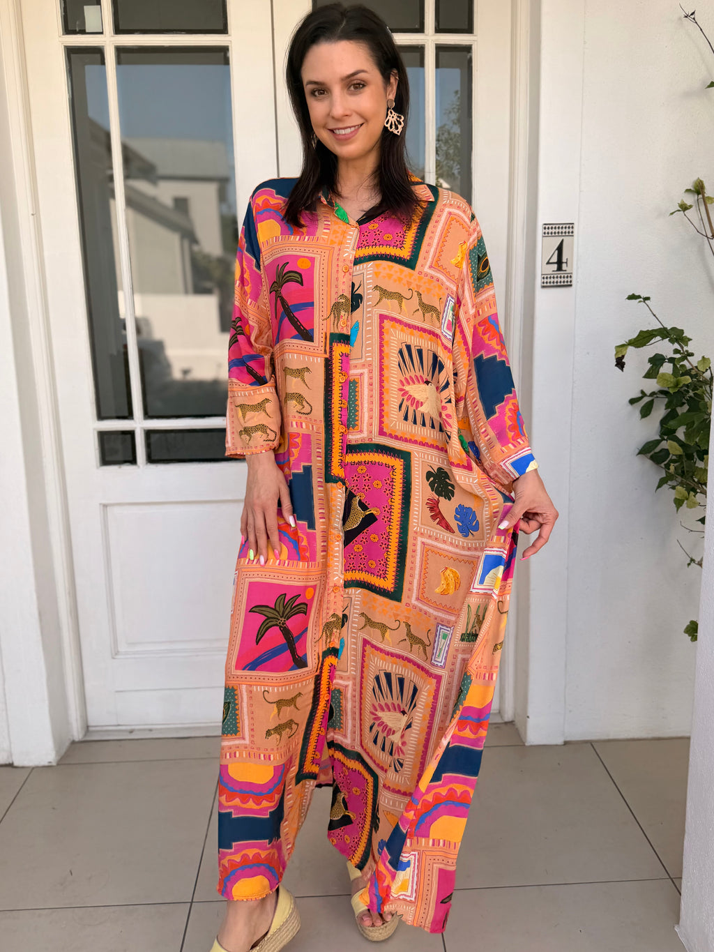 Hannah dress - Spanish leopard